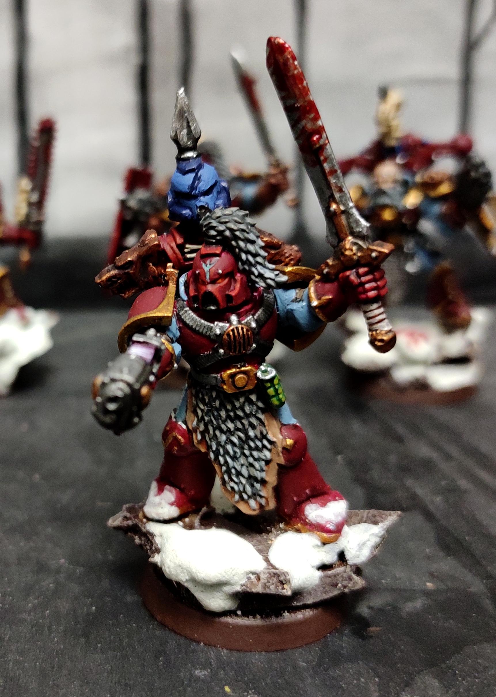 Berserk, Berserkers, Berzerker, Blood For The Blood God, Blood Wolves, Chaos, Chaos Space Marines, Coconut, Conversion, Heresy, Heretic Astartes, Infantry, Khorne, Khorne Wolves, Kitbash, Plasma Pistol, Power Sword, Regiment, Skulls For Skull Throne, Snow, Space Wolves, Traitor Legions, Trophy, Warhammer 40,000