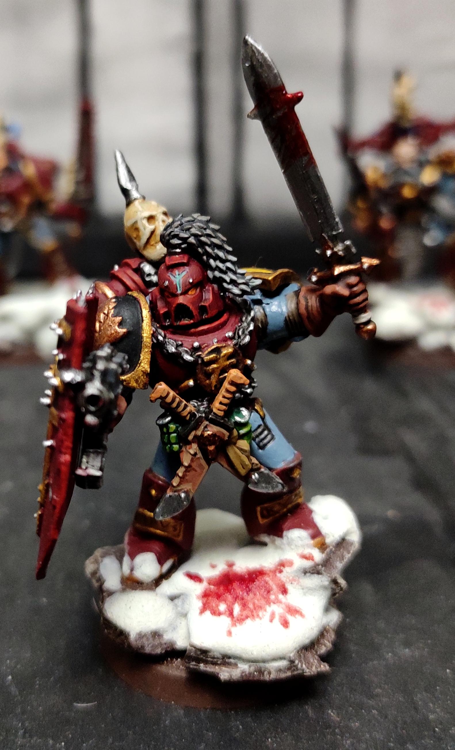 Berserk, Berserkers, Berzerker, Blood For The Blood God, Blood Wolves, Chaos, Chaos Space Marines, Coconut, Conversion, Heresy, Heretic Astartes, Infantry, Khorne, Khorne Wolves, Kitbash, Regiment, Shield, Skulls For Skull Throne, Snow, Space Wolves, Sword, Traitor Legions, Trophy, Warhammer 40,000