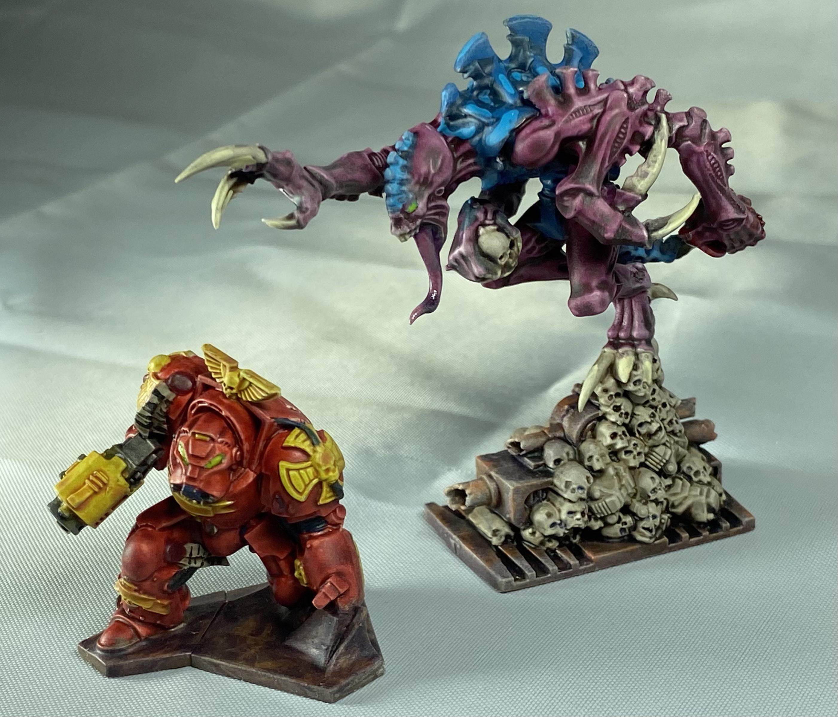 Blood Angels, Contrast Paints, Genestealer, Look Out Stupid, Purple, Red, Space Hulk, Space Marines, Terminator Armor, Tyranids, Warhammer 40,000