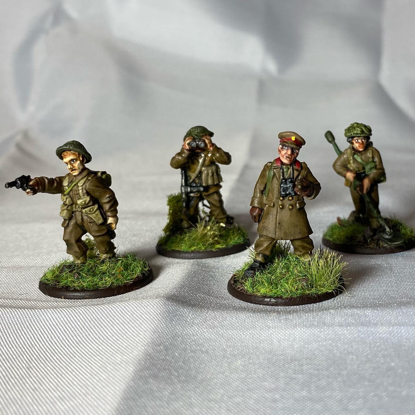 Bolt Action, British, Captain, General, Leutenant, Major, Officer, Warlord Games, World War 2