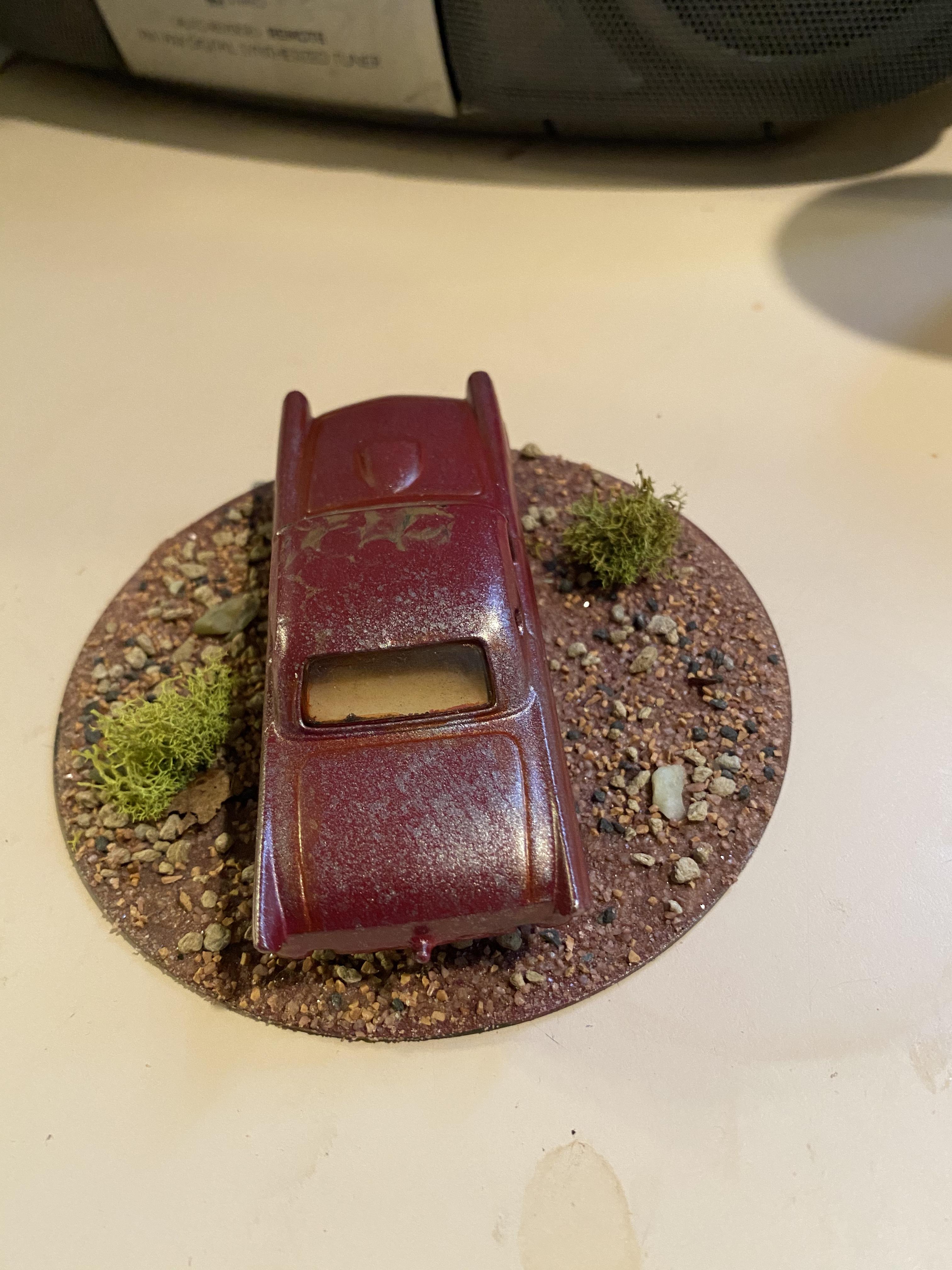 Burned, Fallout, Objective Marker, Post Apocalyptic, Ruin, Terrain, Wasteland, Wreck