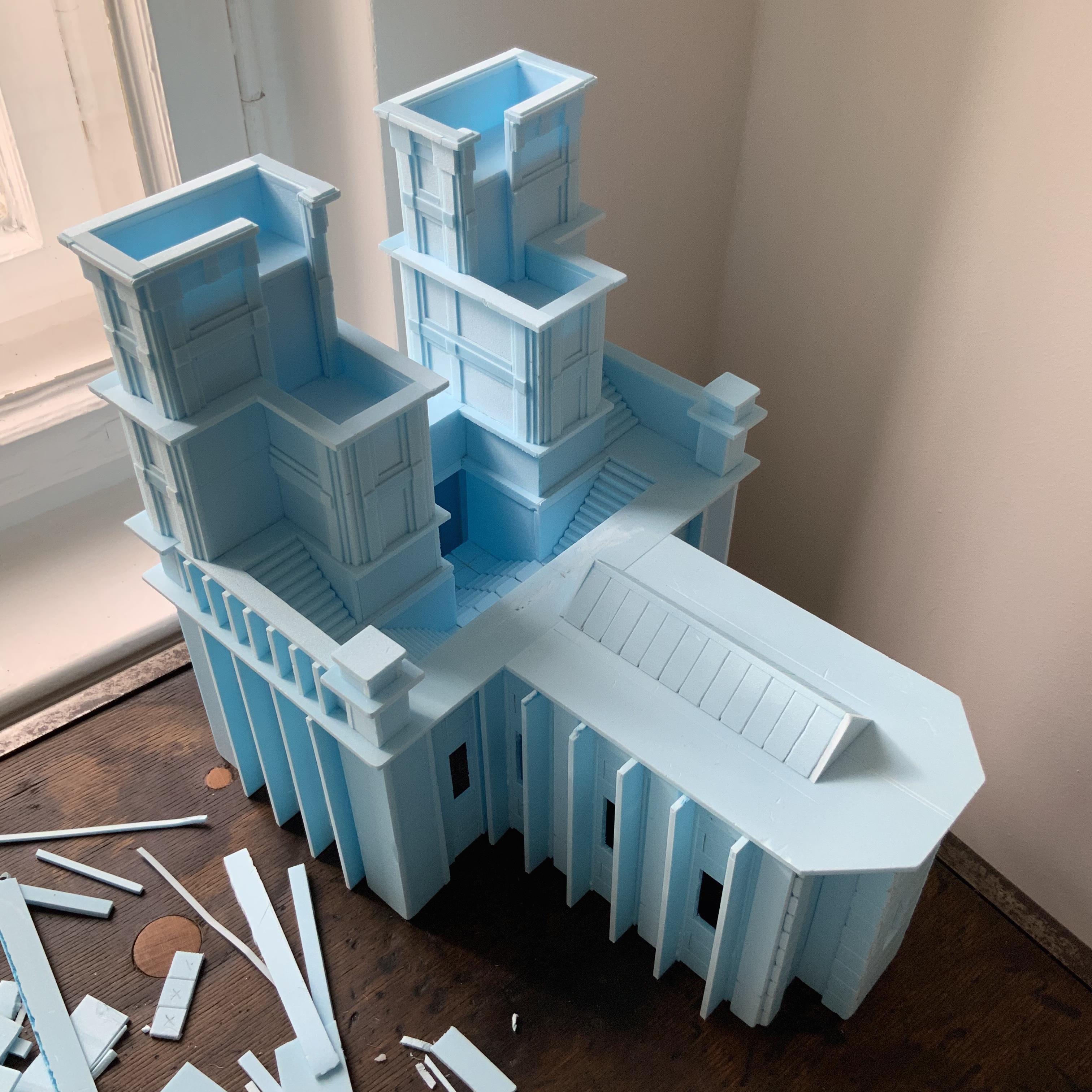 Cathedral, Foam, Scratch Build, Temple