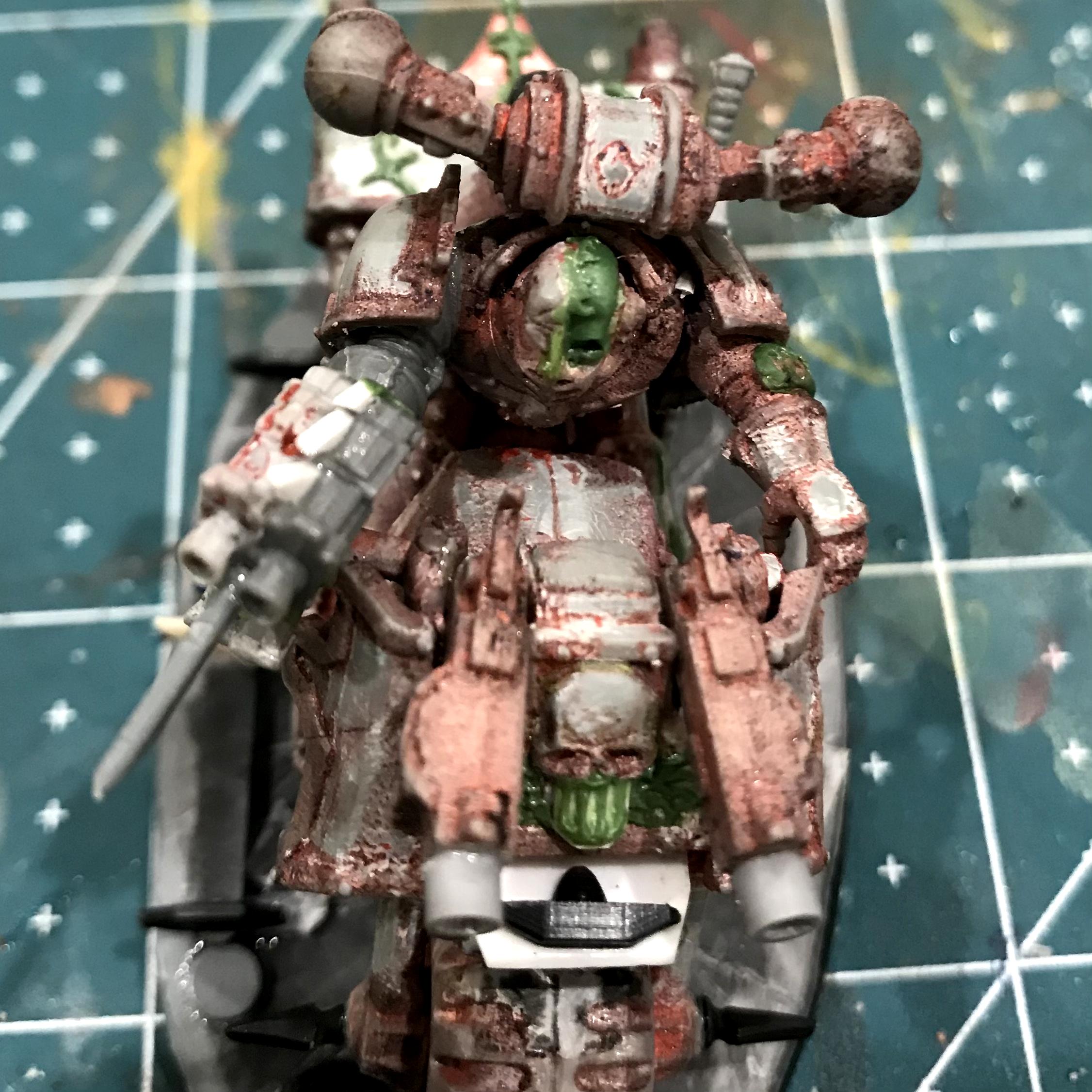 Chaos Space Marine Biker, Ebay Rescue, Iron Warriors Wip