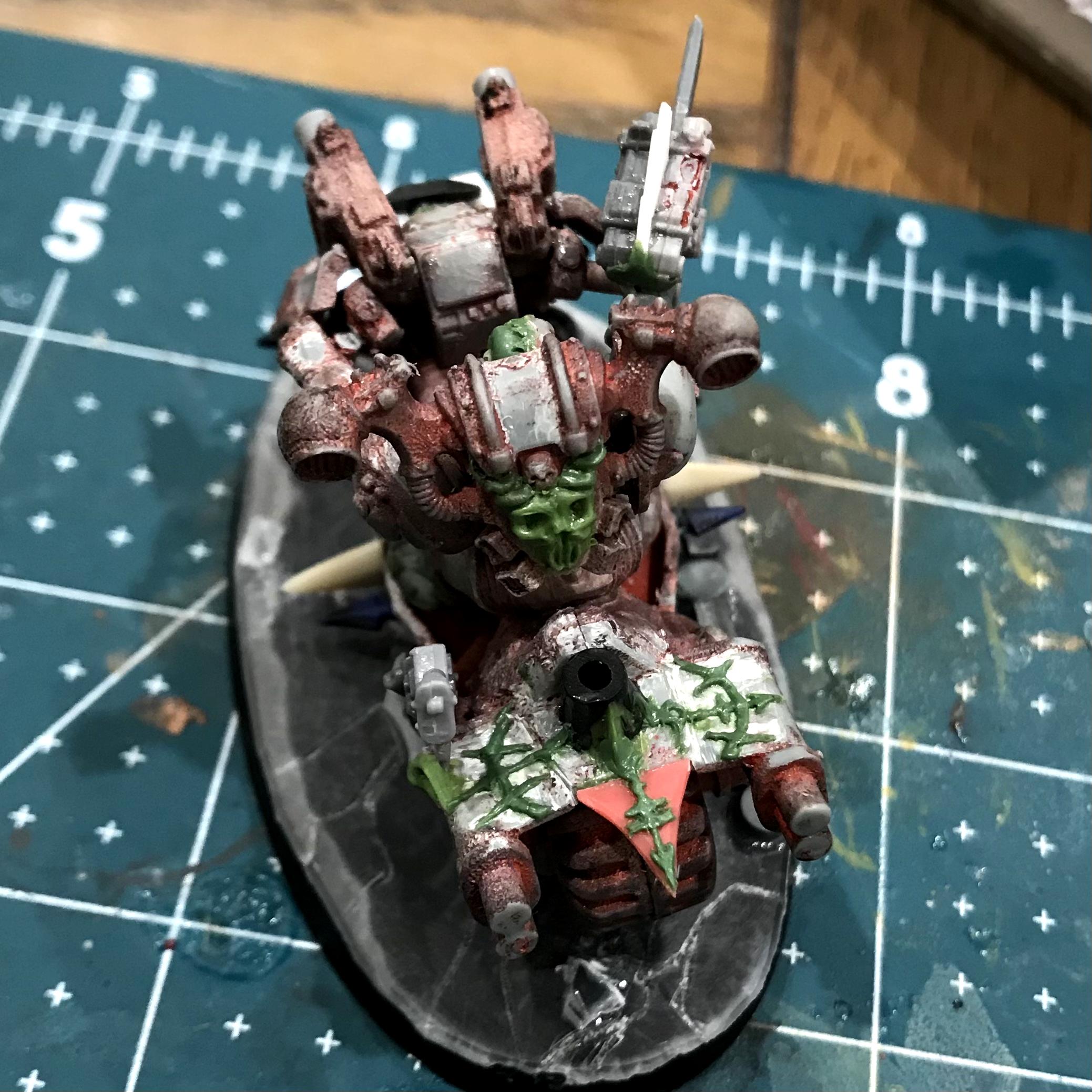 Chaos Space Marine Biker, Ebay Rescue, Iron Warriors Wip