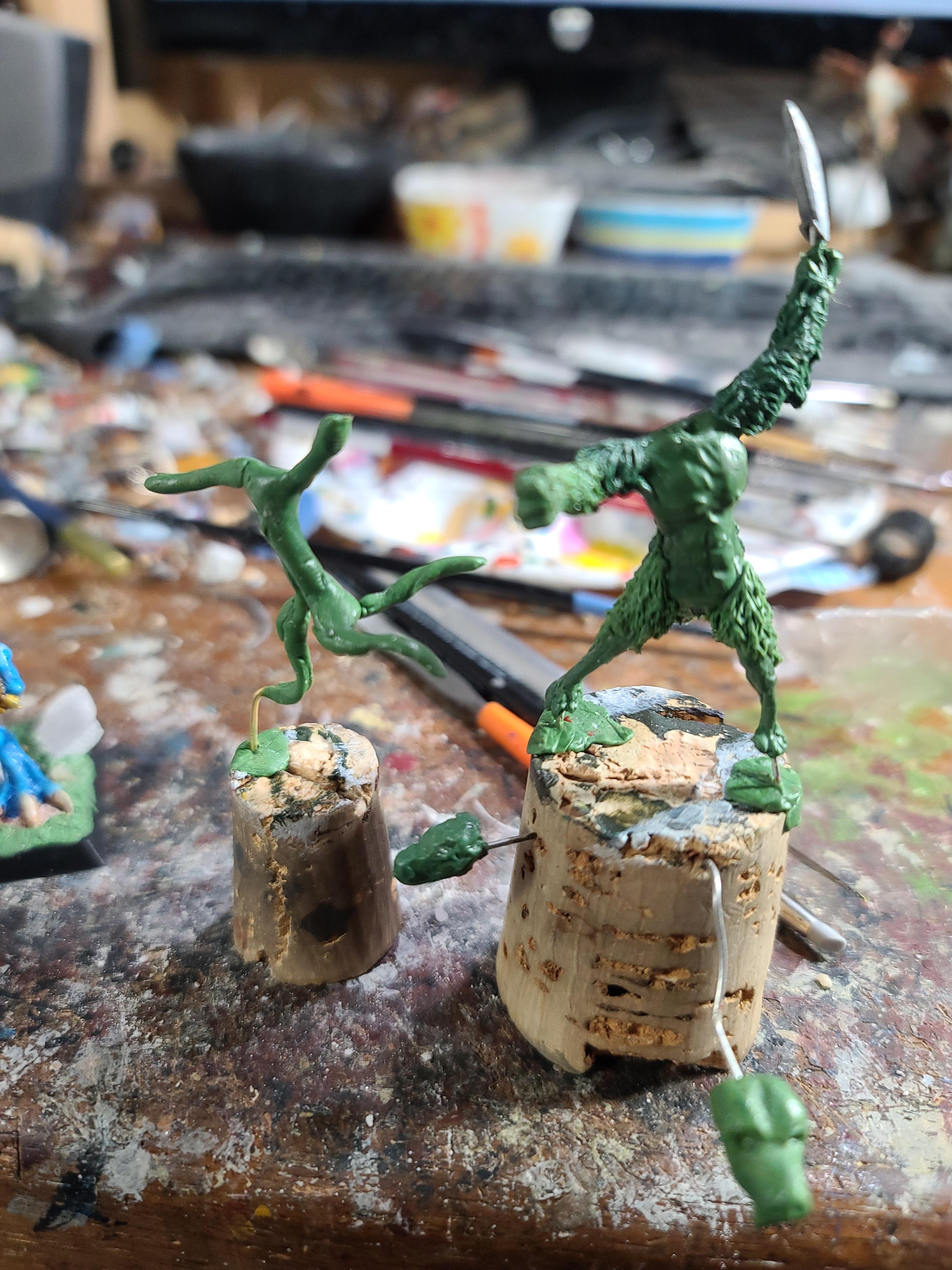 Armiture, Dog, Gecko, Greenstuff, Scratch Build, Sculpting