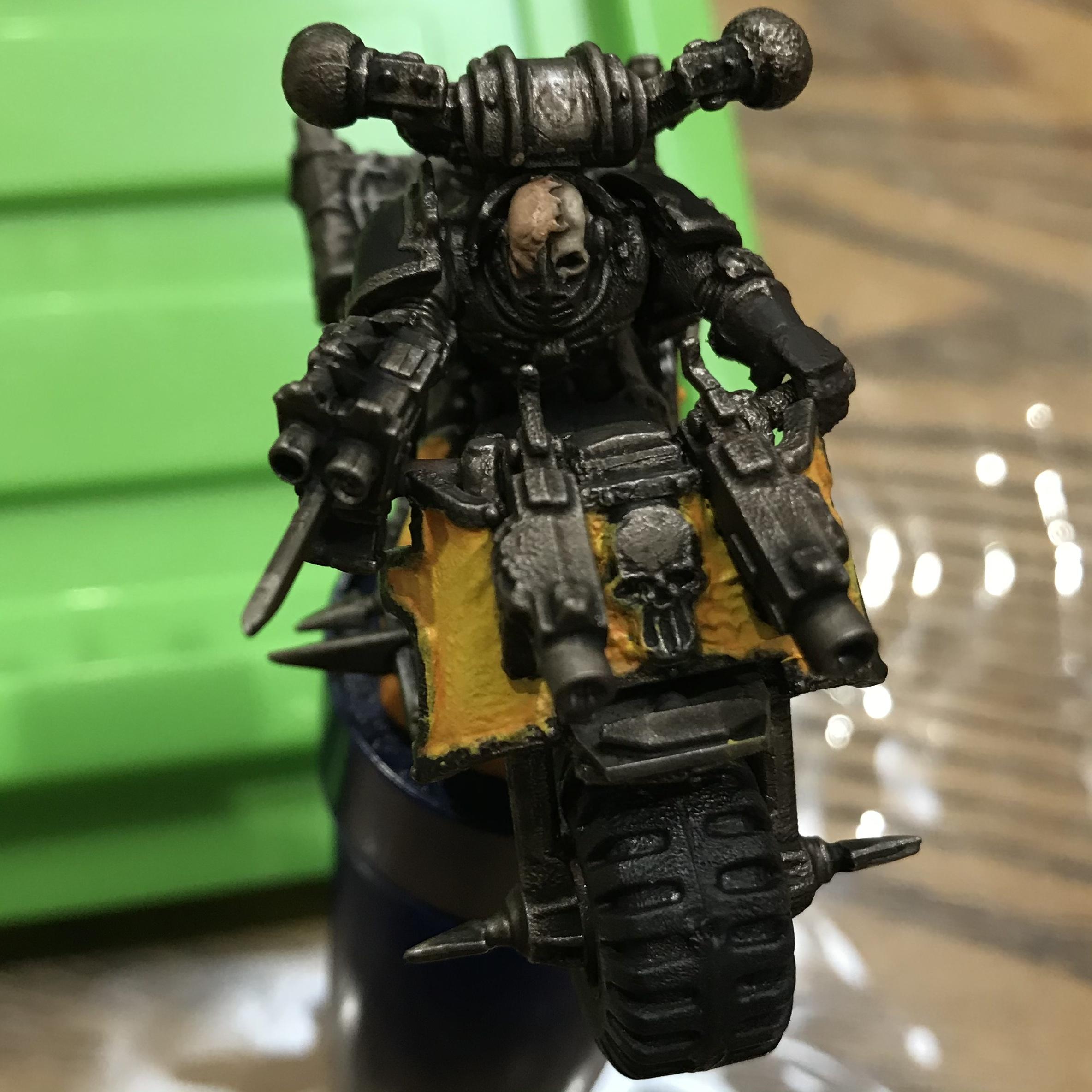 Chaos Space Marine Biker, Ebay Rescue, Iron Warriors, Work In Progress