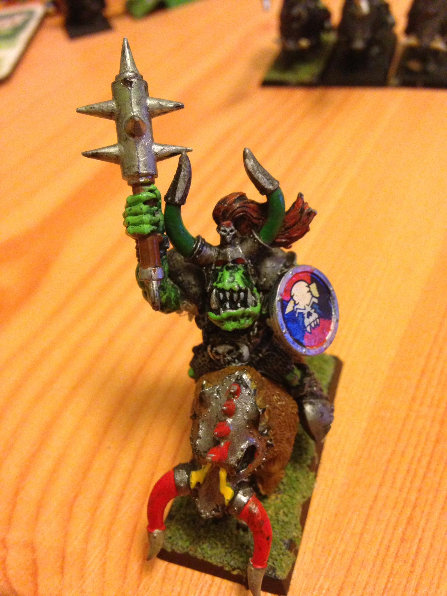 Boar, Orcs, Orks, Orruk, Warboss, Warhammer Fantasy
