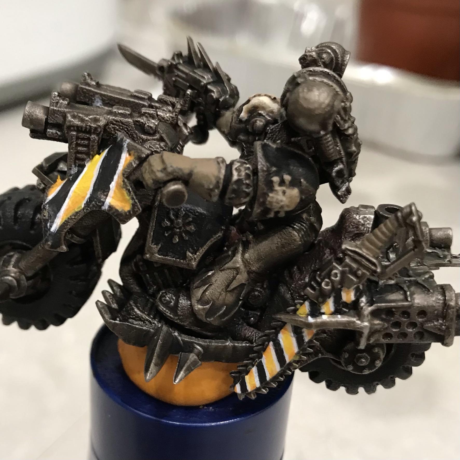 Aspiring Champion On Bike, Ebay Rescue, Iron Warriors, Work In Progress