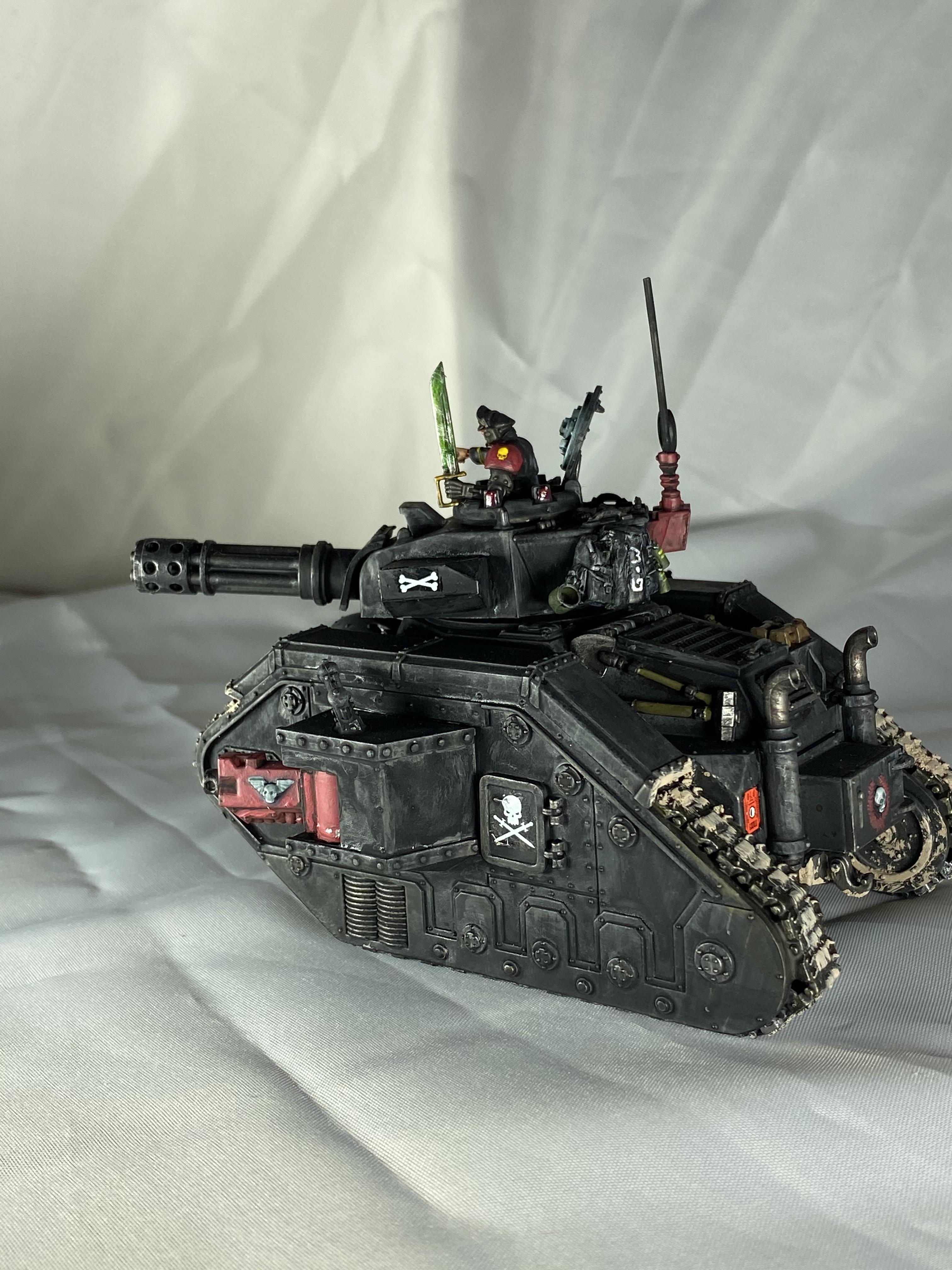 Astra Militarum, Black, Commmissar, Imperial Guard, Leman Russ, Punisher, Tank, Warhammer 40,000