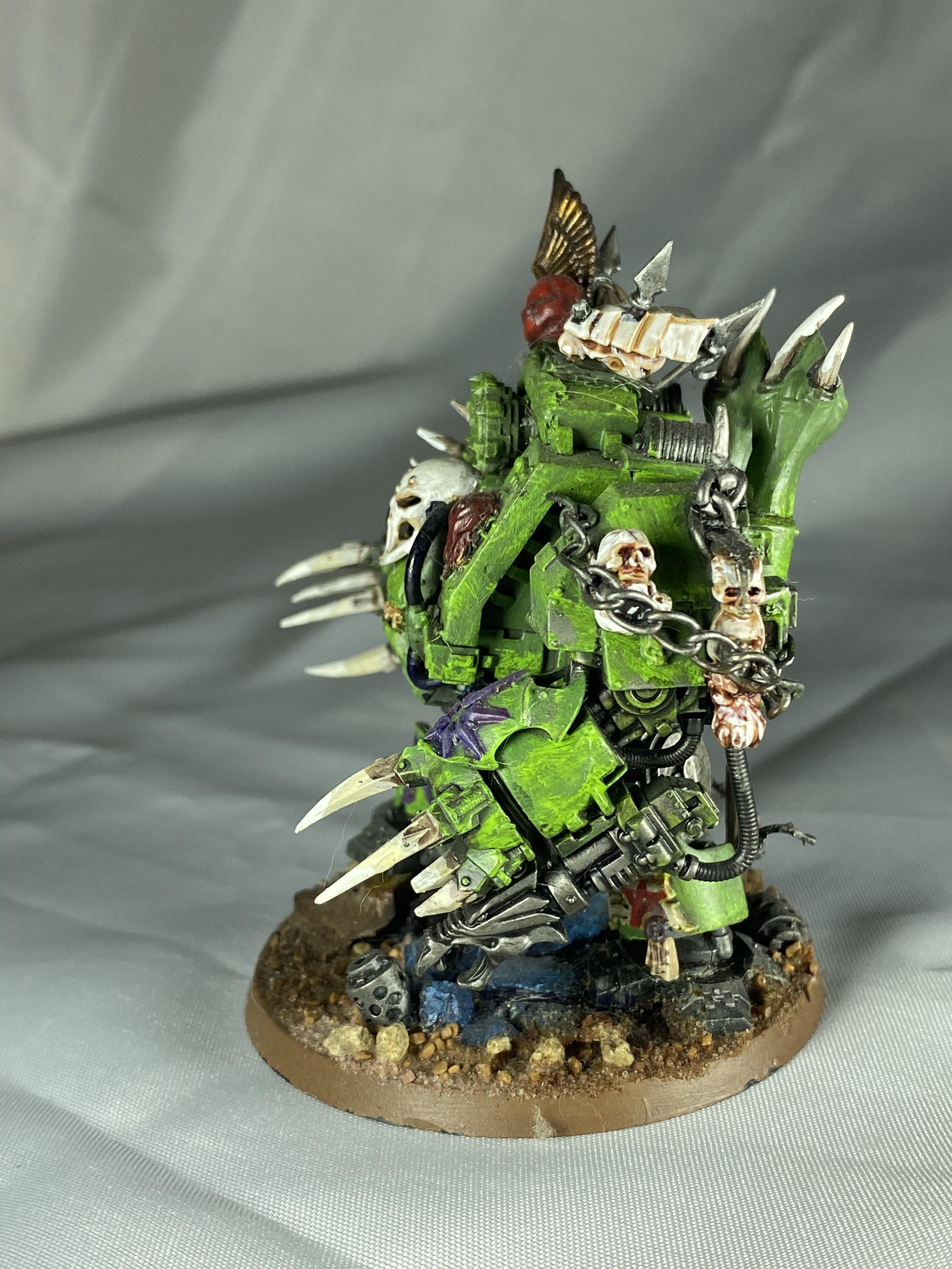 Chaos Space Marines, Death Guard, Demon Engine, Dreadnought, Green, Helbrute, Nurgle, Warhammer 40,000