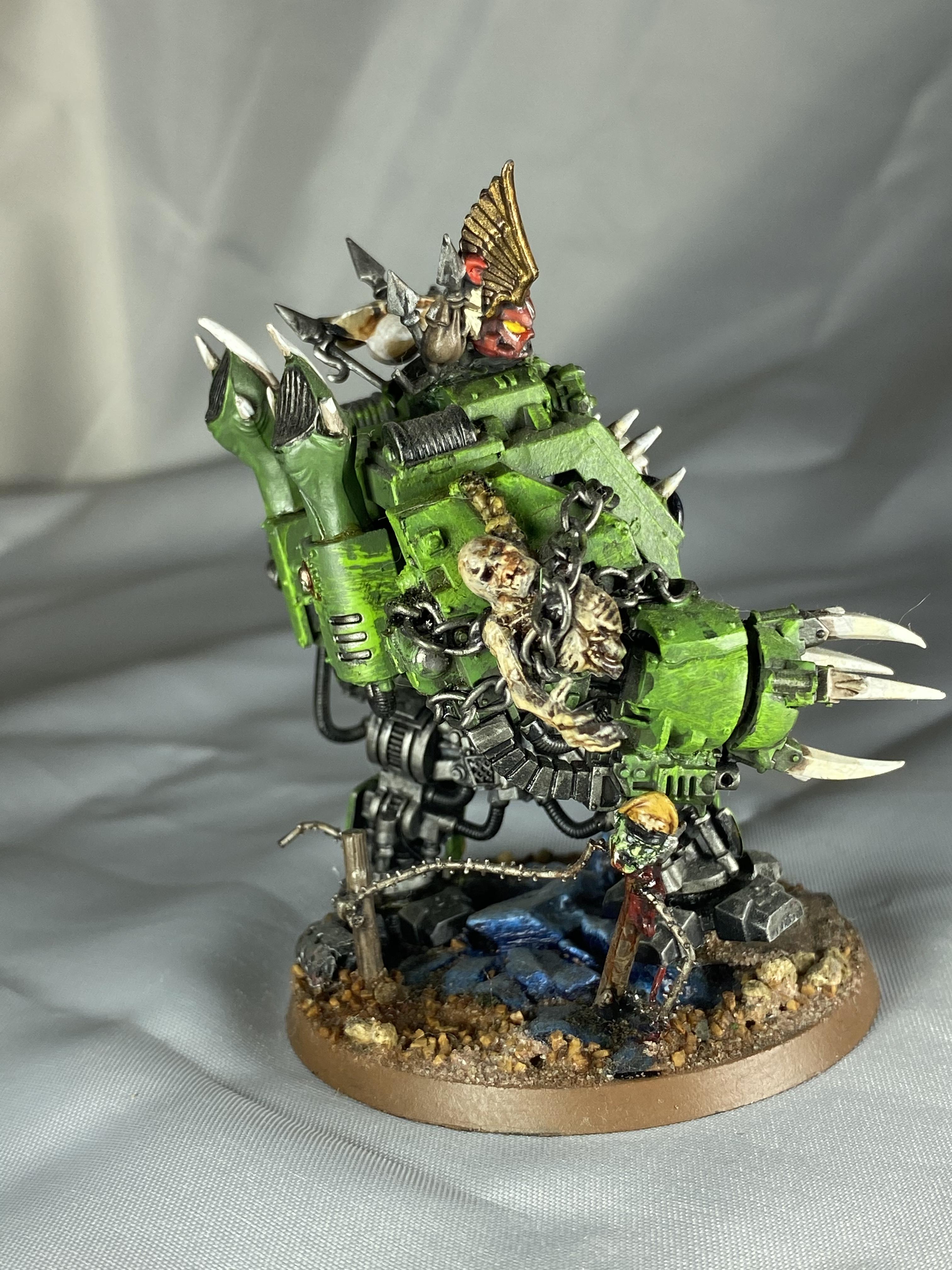 Chaos Space Marines, Death Guard, Demon Engine, Dreadnought, Green, Helbrute, Nurgle, Warhammer 40,000