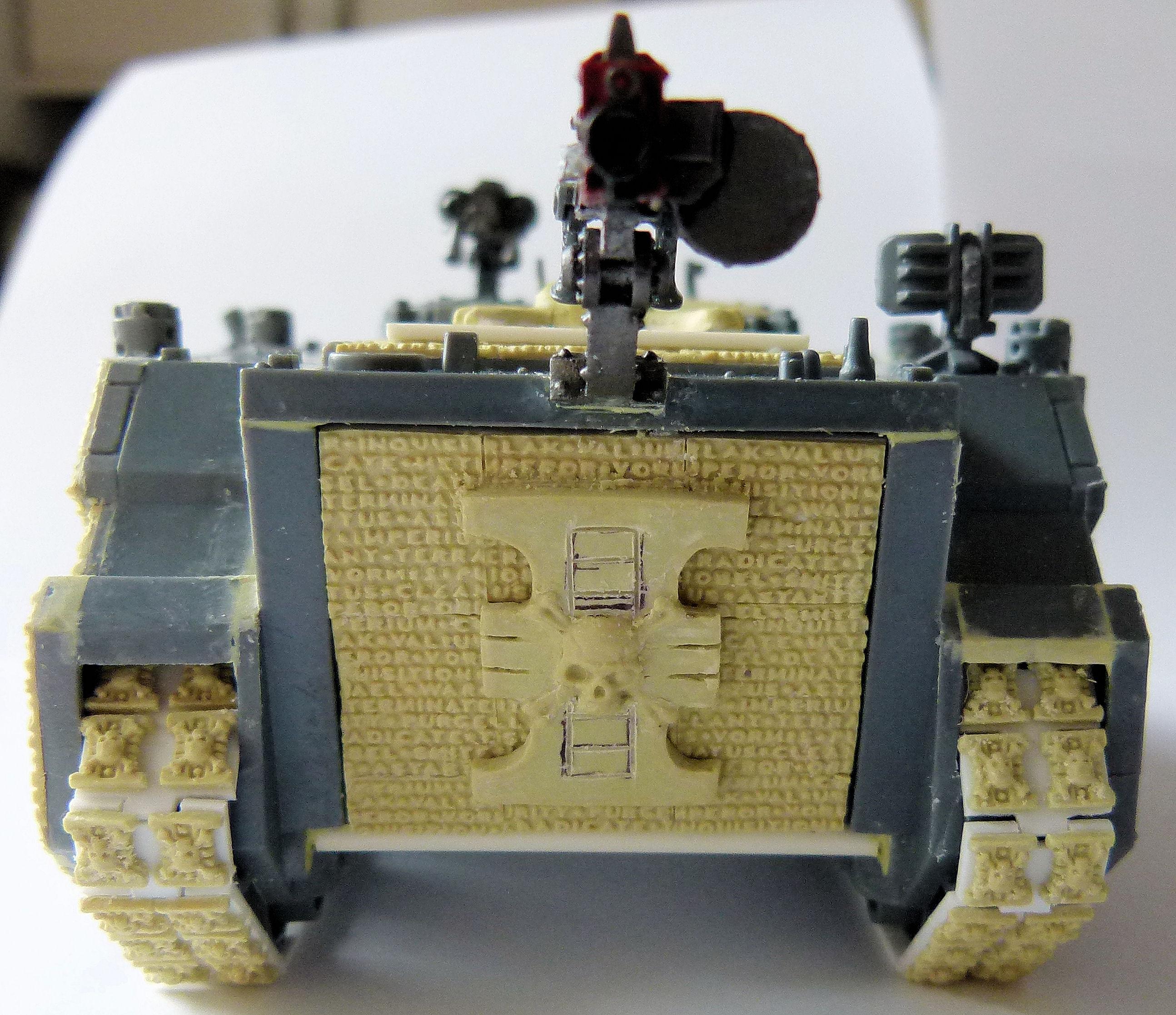 Deathwatch Rhino Rear WIP