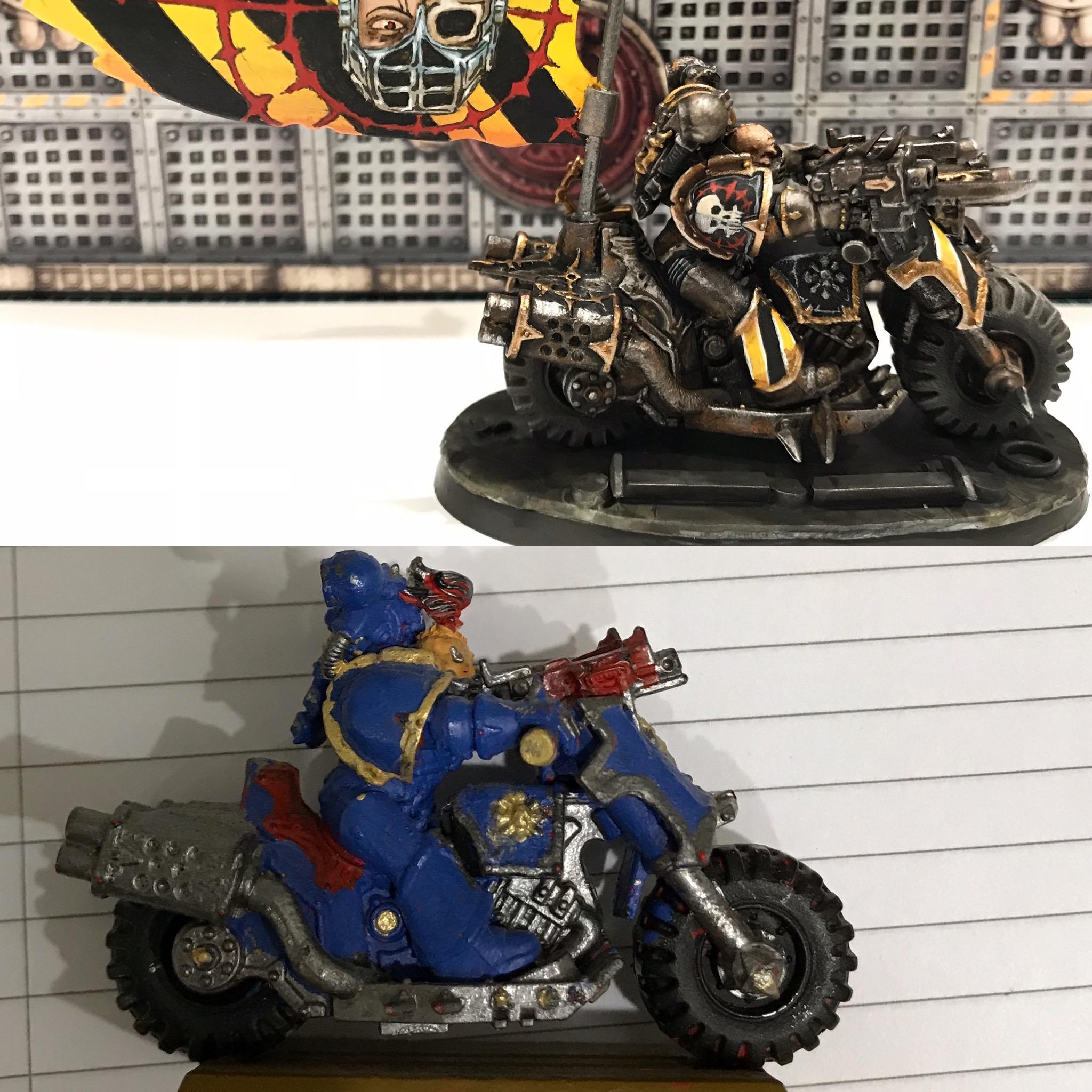Aspiring Champion On Bike, Conversion, Ebay Rescue, Freehand, Iron Warriors