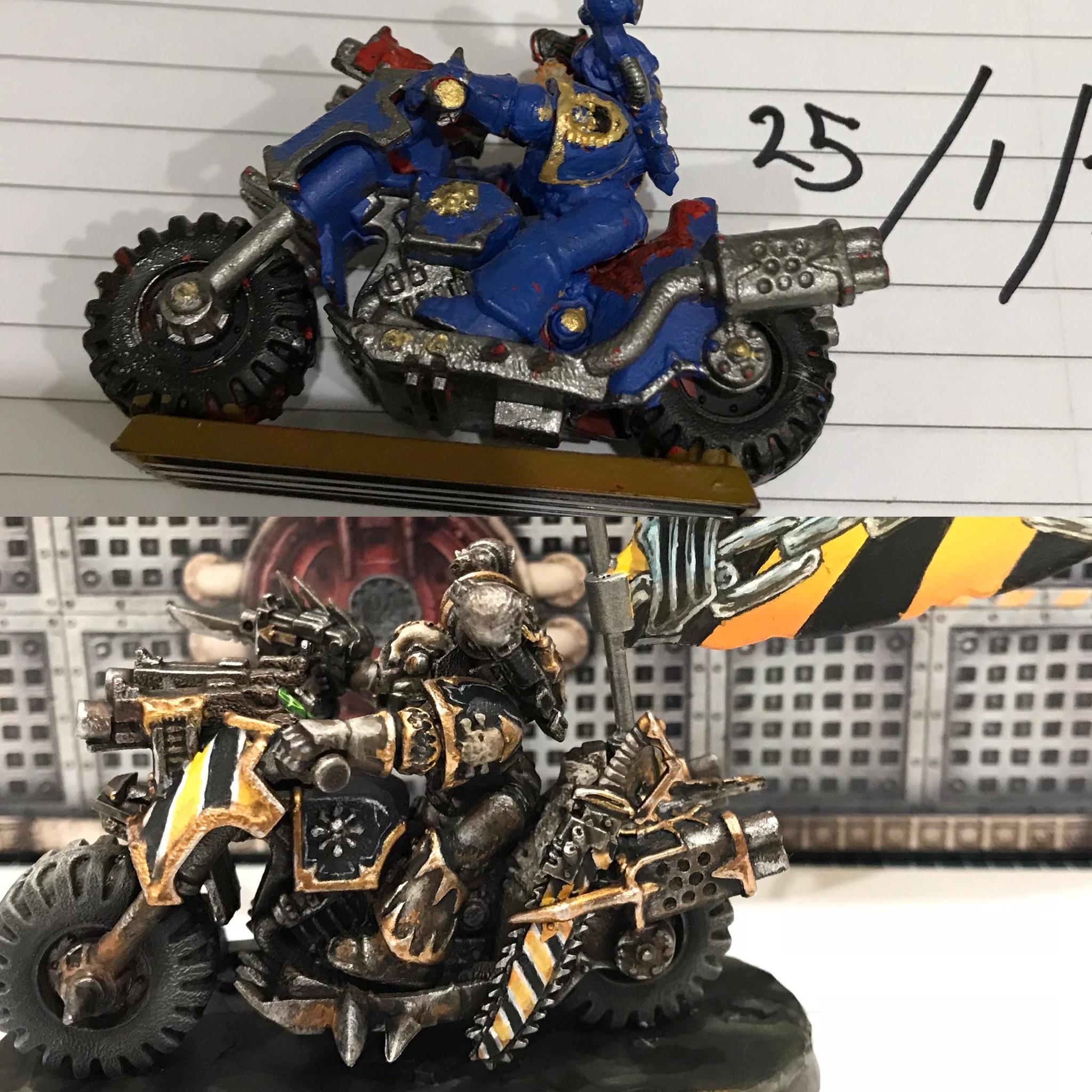 Aspiring Champion On Bike, Conversion, Ebay Rescue, Freehand, Iron Warriors