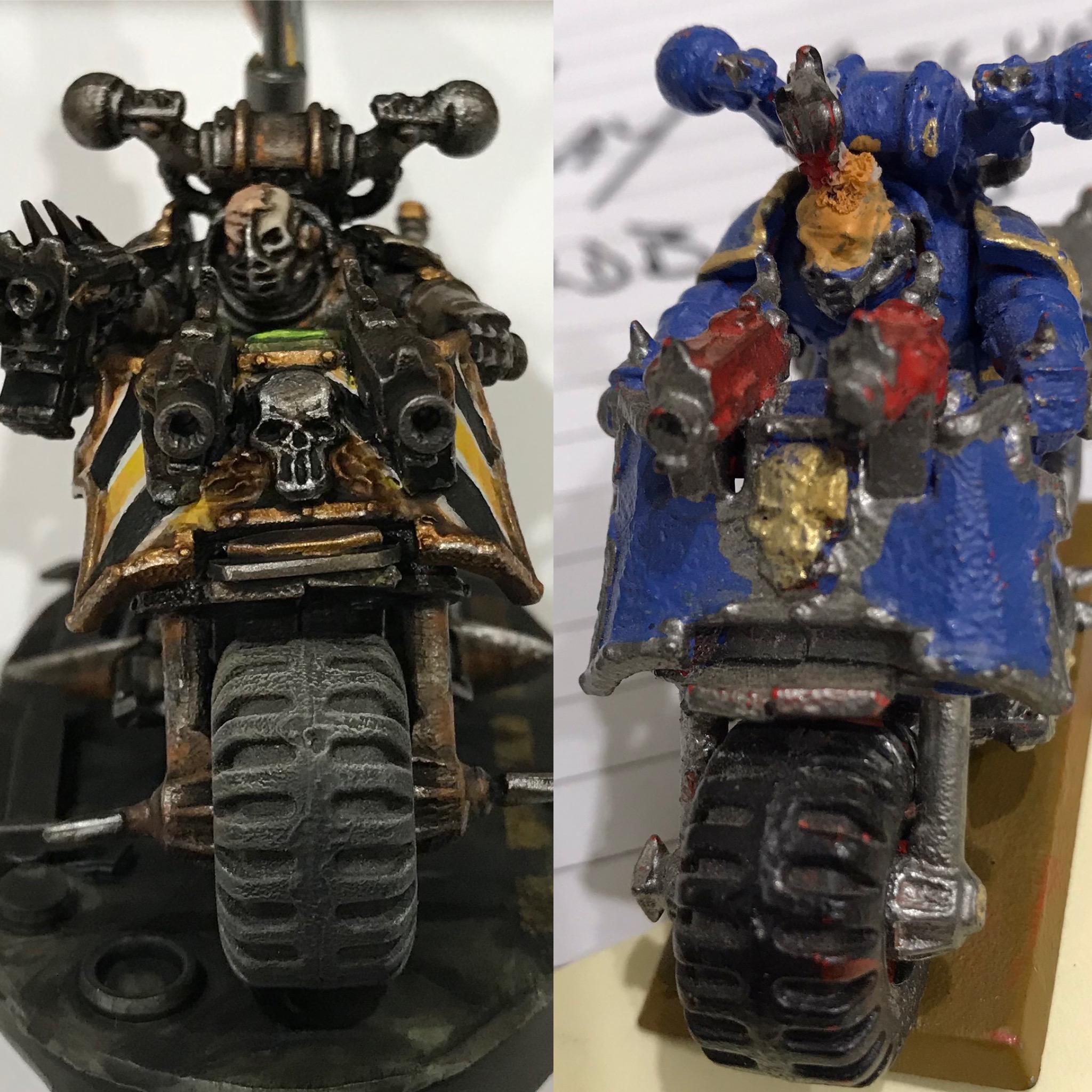 Aspiring Champion On Bike, Conversion, Ebay Rescue, Freehand, Iron Warriors