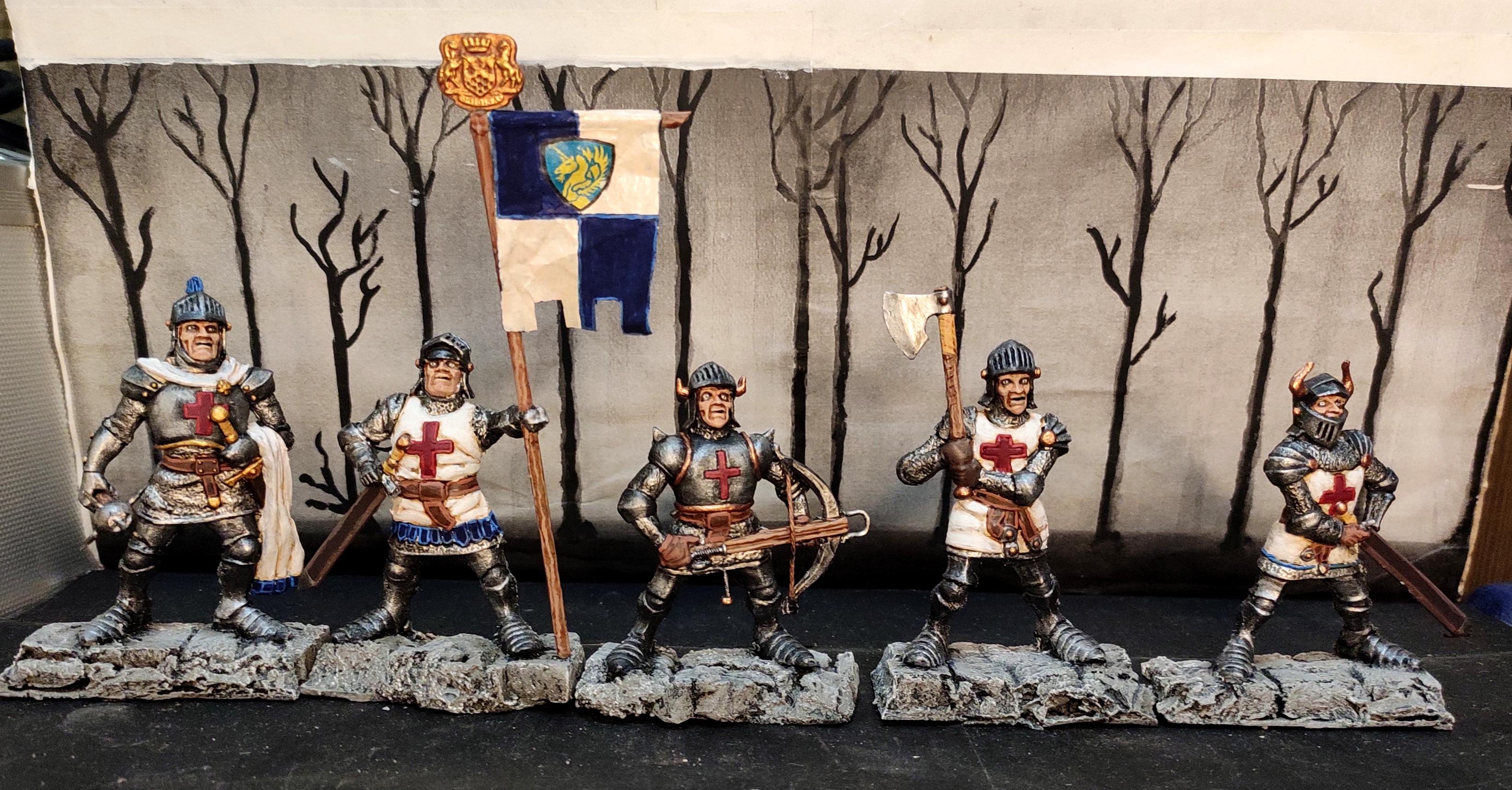 Axe, Banner, Bus Ticket, Commander, Conversion, Crossbow, Crusader, Fantasy Battles, From Russia, Infantry, Knights, Mace, Order, Regiment, Retro, Scratch Build, Sword, Technolog, Tehnolog