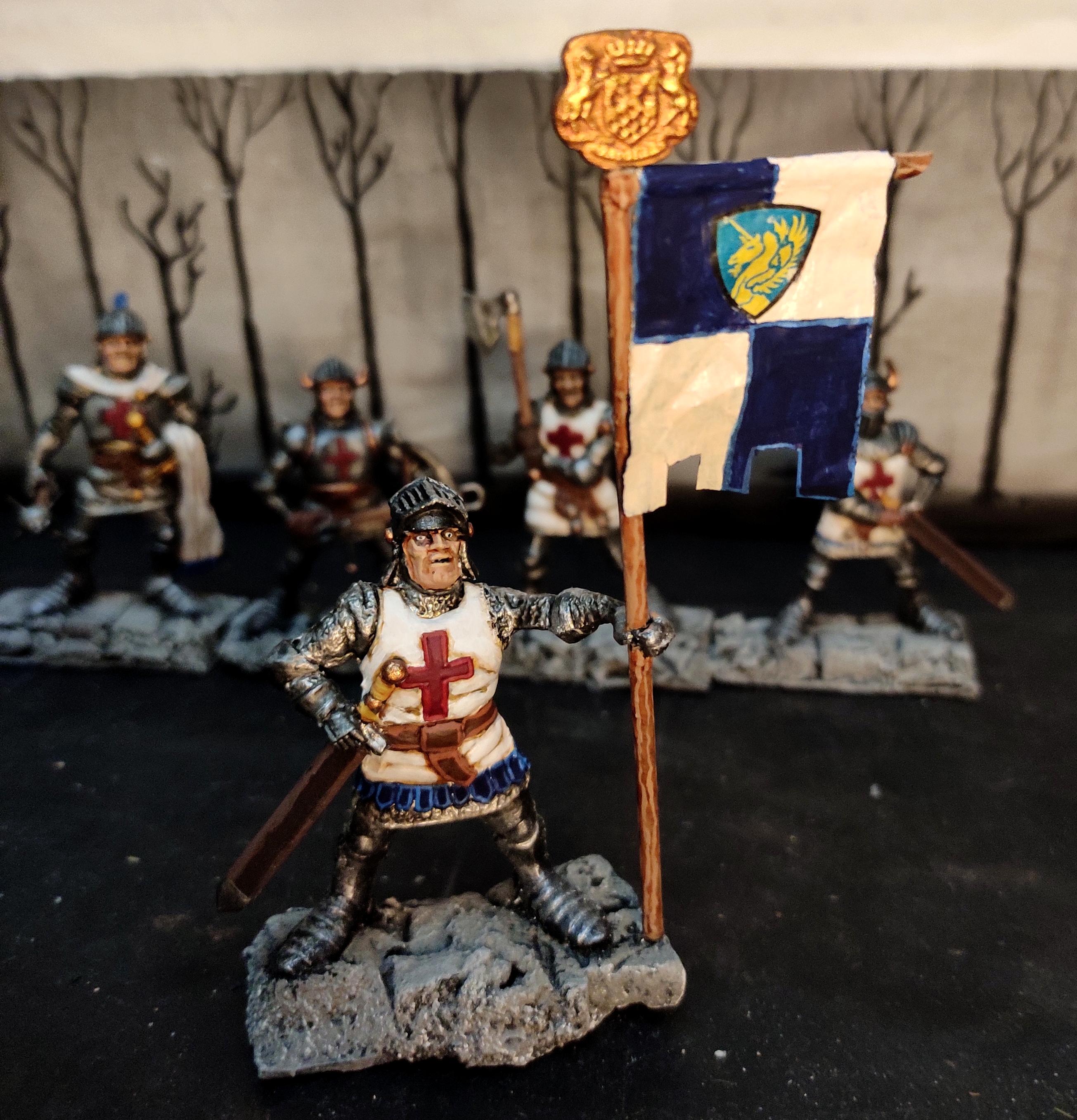 Banner, Bus Ticket, Conversion, Crusader, Fantasy Battles, From Russia, Infantry, Knights, Order, Regiment, Retro, Scratch Build, Sword, Technolog, Tehnolog