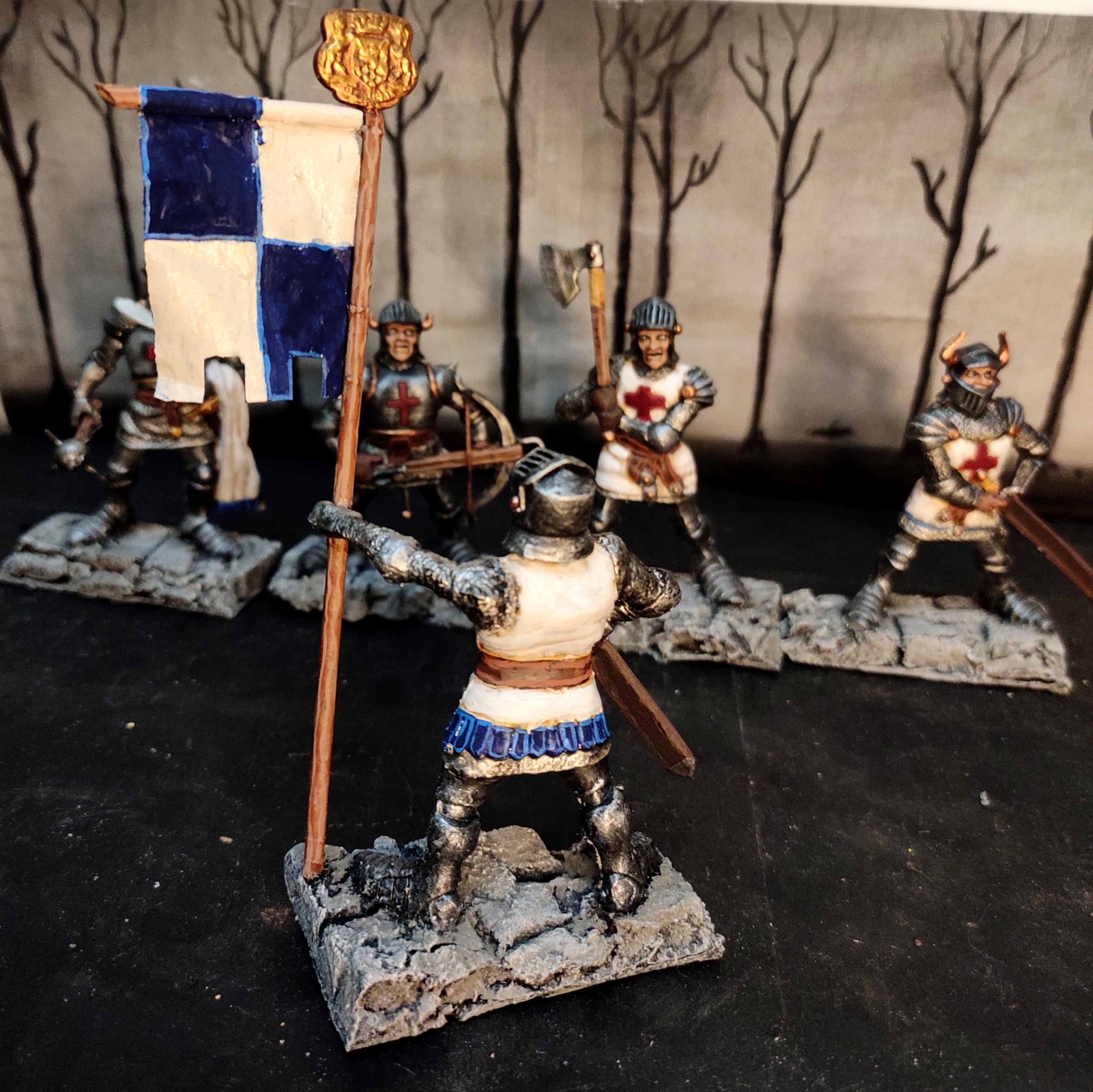 Banner, Bus Ticket, Conversion, Crusader, Fantasy Battles, From Russia, Infantry, Knights, Order, Regiment, Retro, Scratch Build, Sword, Technolog, Tehnolog