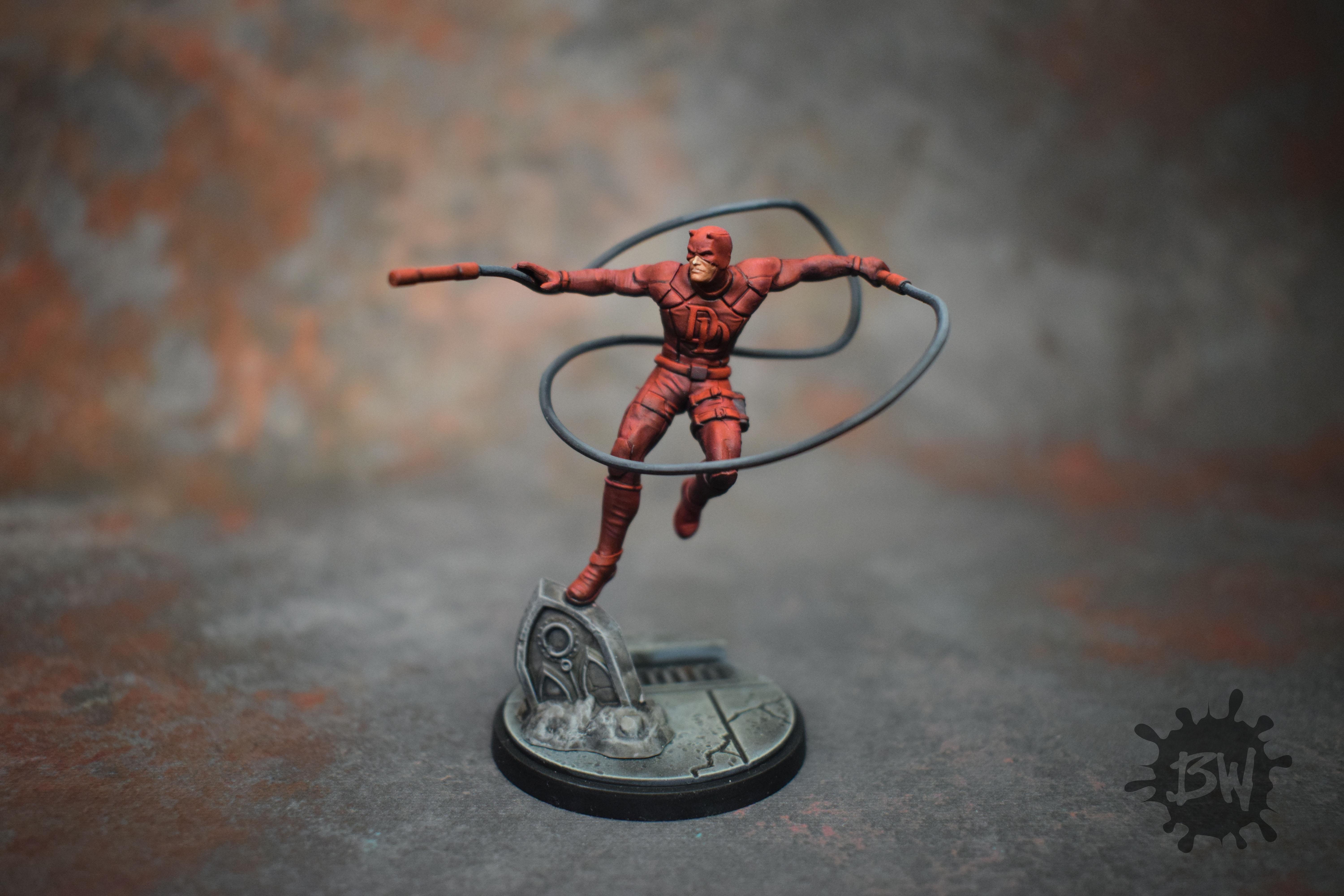 Amg, Atomic Mass Games, Bw, Daredevil, Marvel, Marvel Crisis Protocol, Superhero