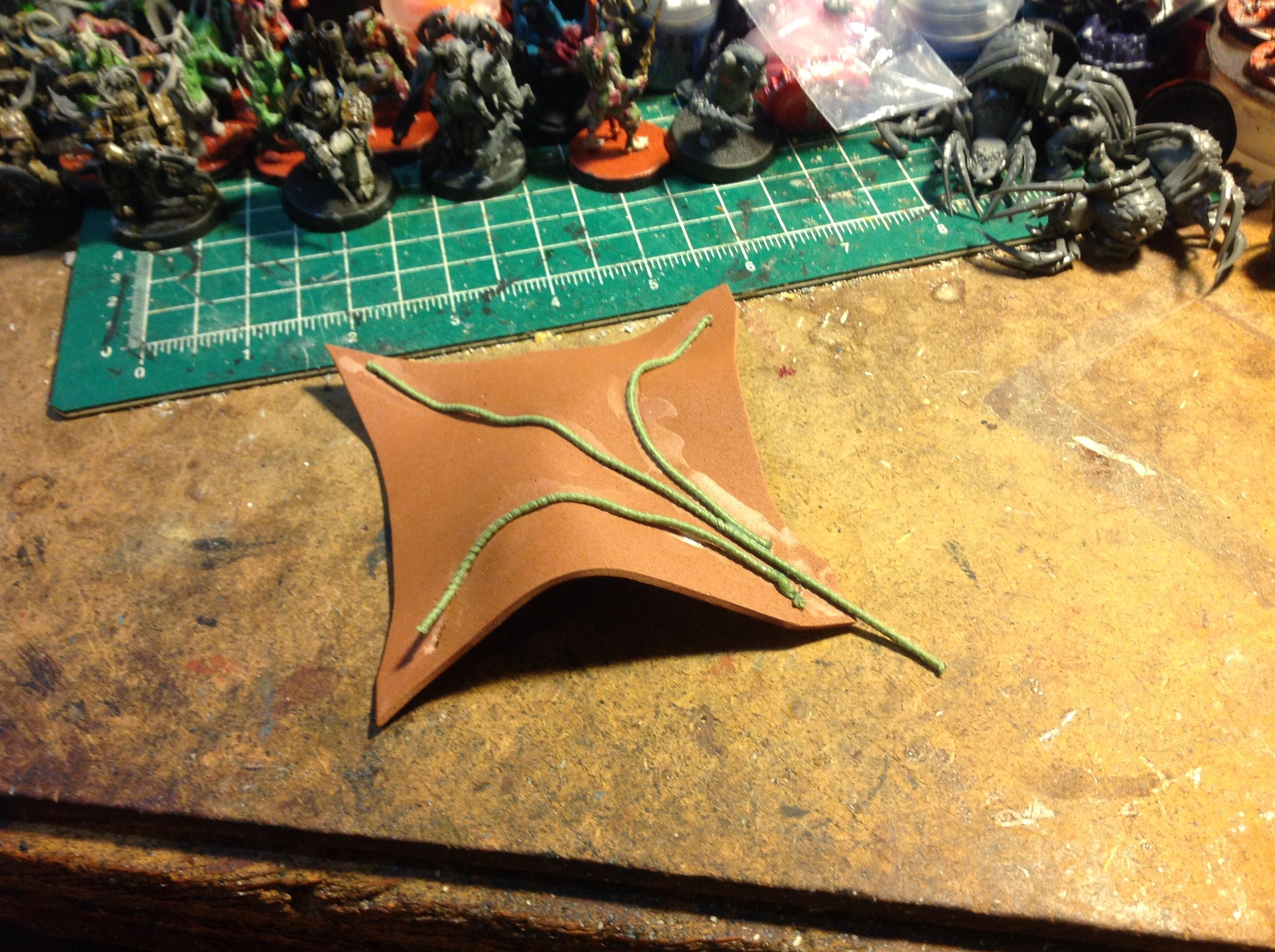 Floral Wire, Foam, Leaf, Terrain, Work In Progress