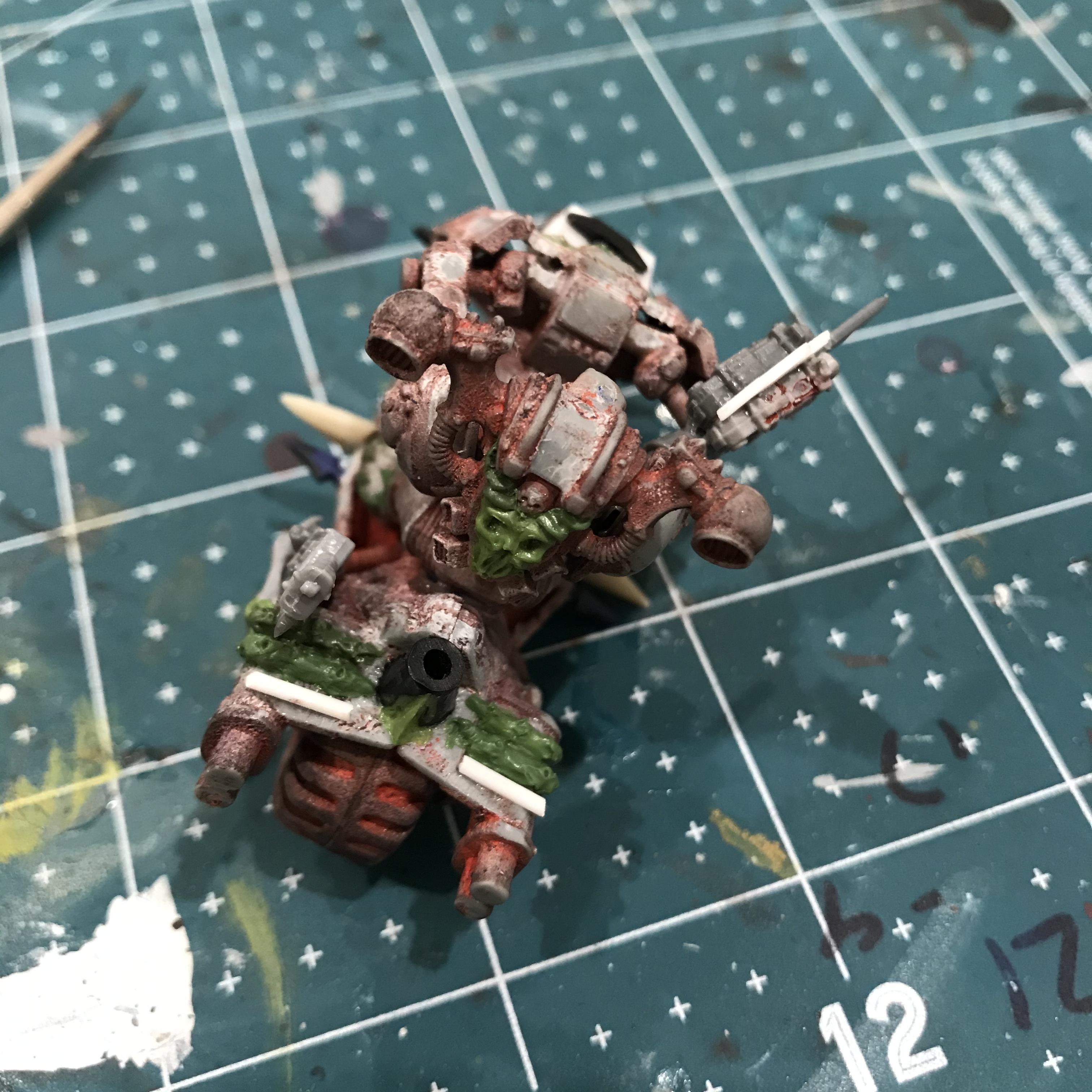 Chaos Space Marine Biker, Ebay Rescue, Iron Warriors Wip