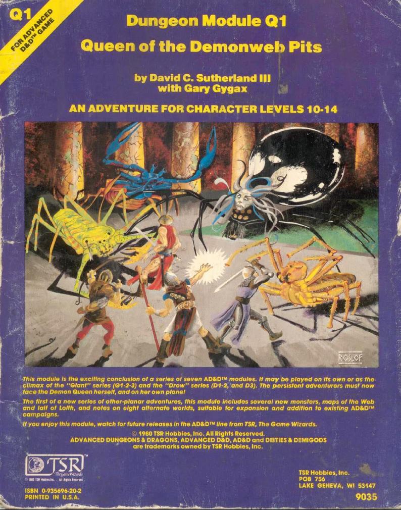Dark Elves, Drow, Dungeons And Dragons, Lolth, Retro Review