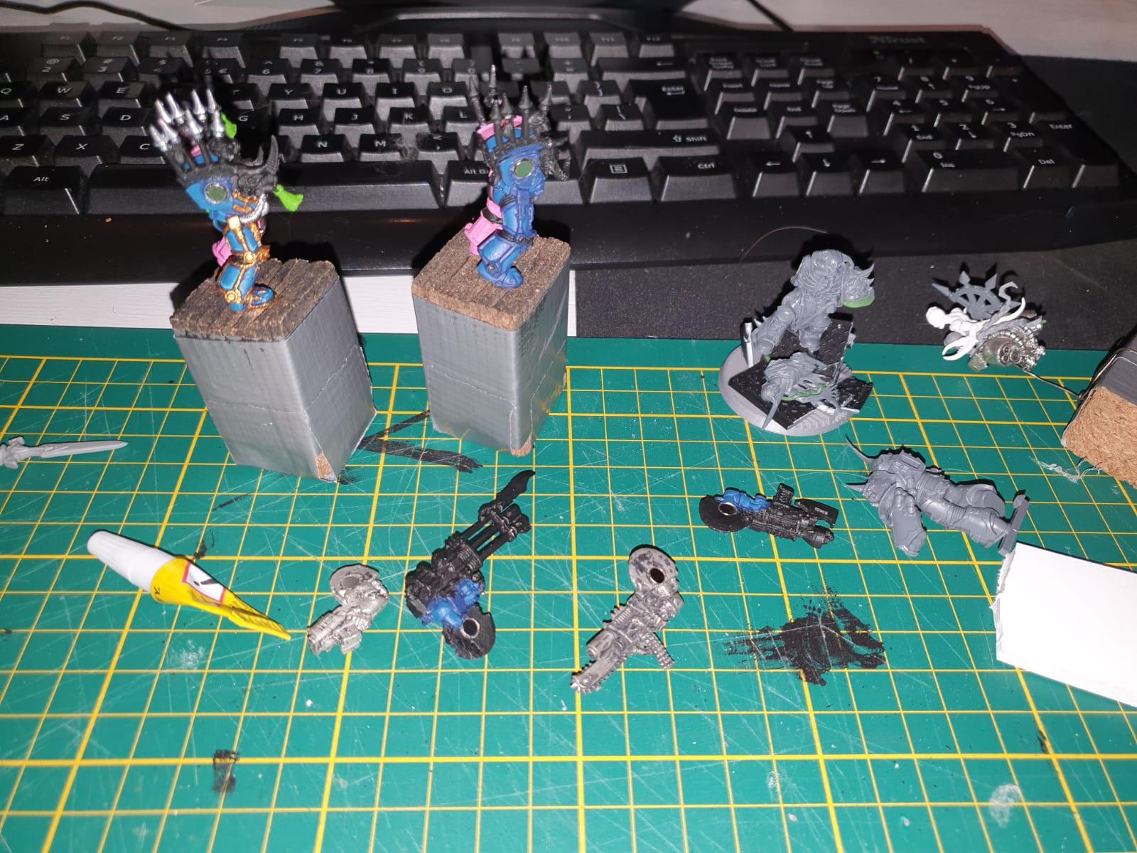 also magentised some termie weapons with way too large magnets. but "they strong armed men" now!