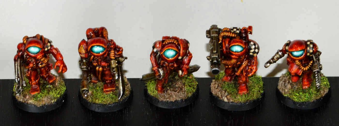Chaos Cultists, Conversion, Gang, Kitbash, Necromunda, Orb-heads, Overlords, Proxy, Scratch Build, Sculpting, Troops, Warhammer 40,000