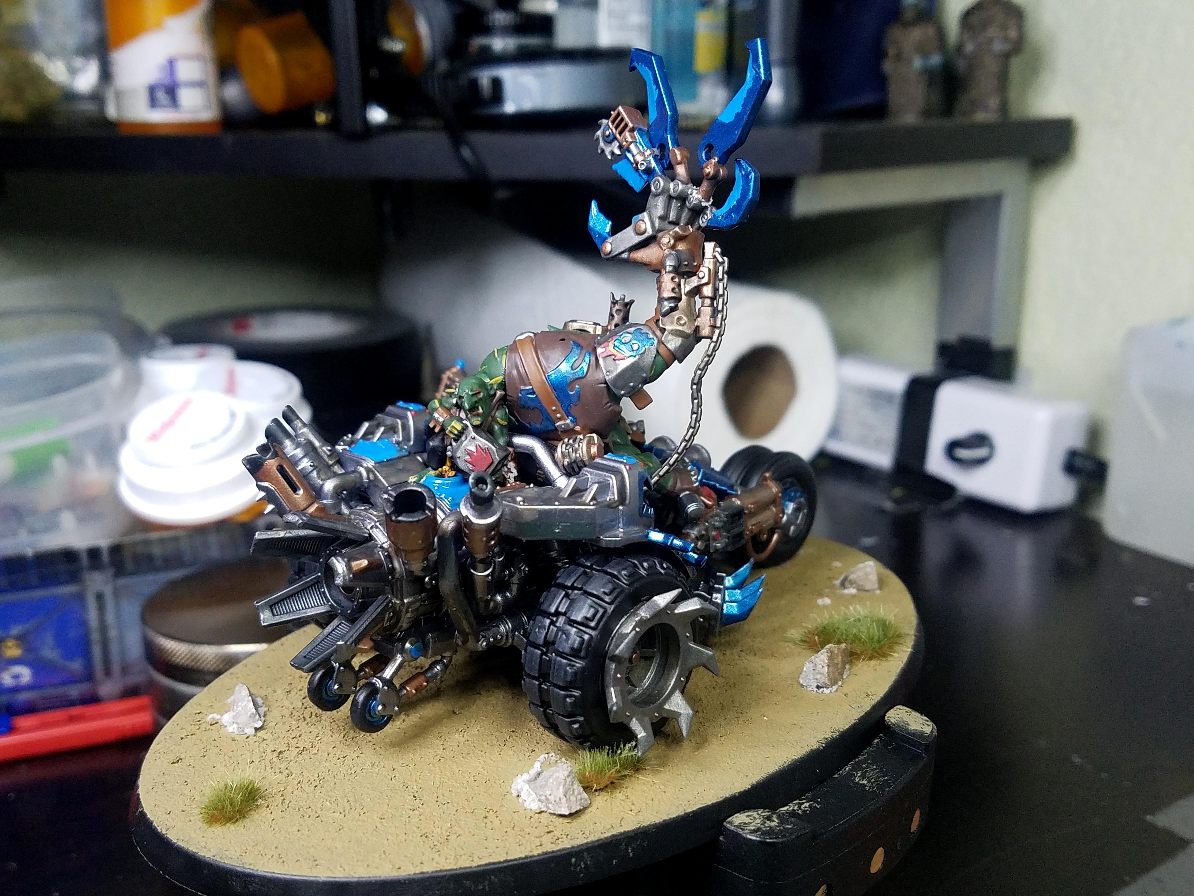 Deathskulls, Deffkilla, Orks, Vehicle, Warbike, Warboss, Wartrike