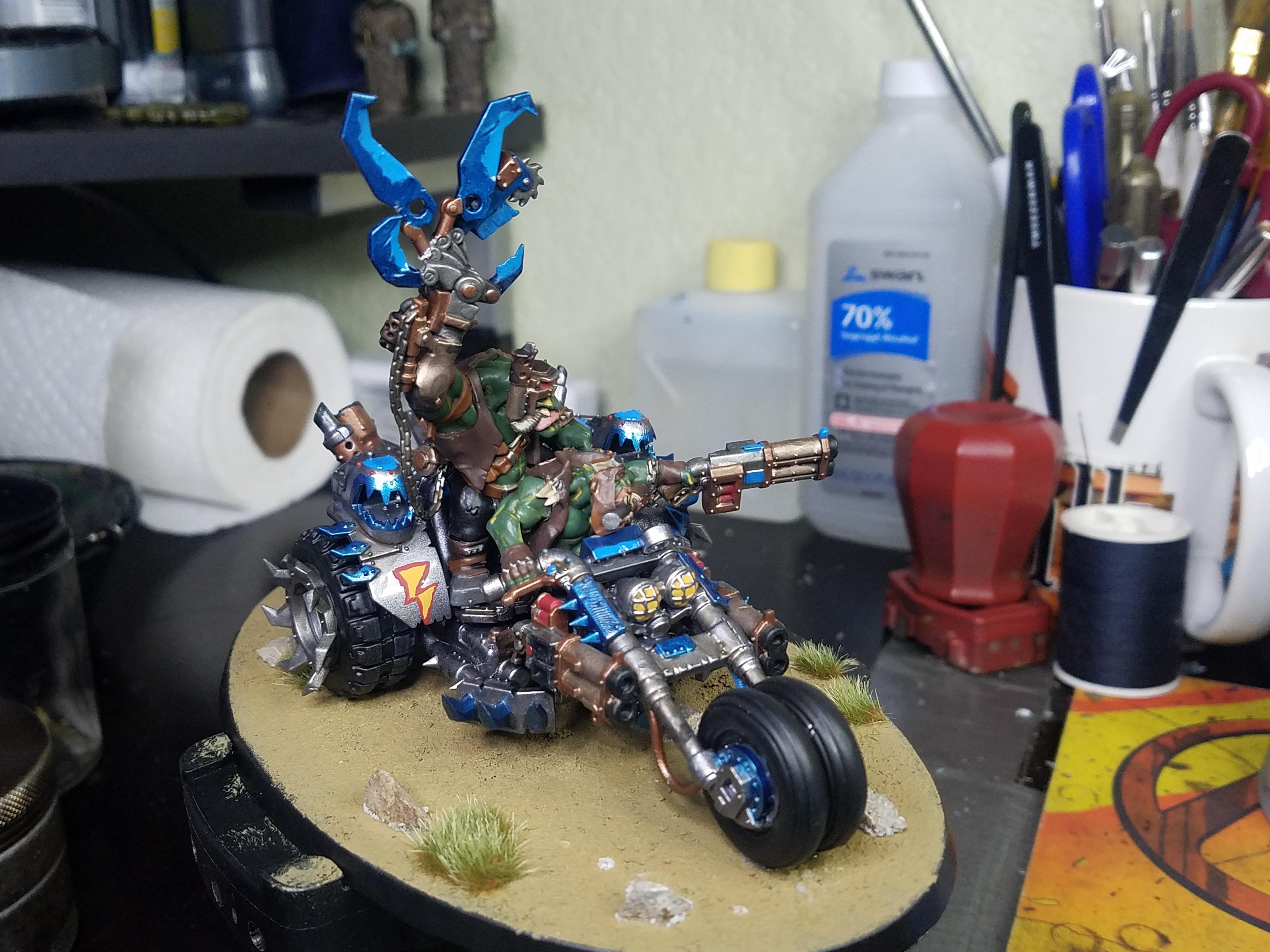 Deathskulls, Deffkilla, Orks, Vehicle, Warbike, Warboss, Wartrike