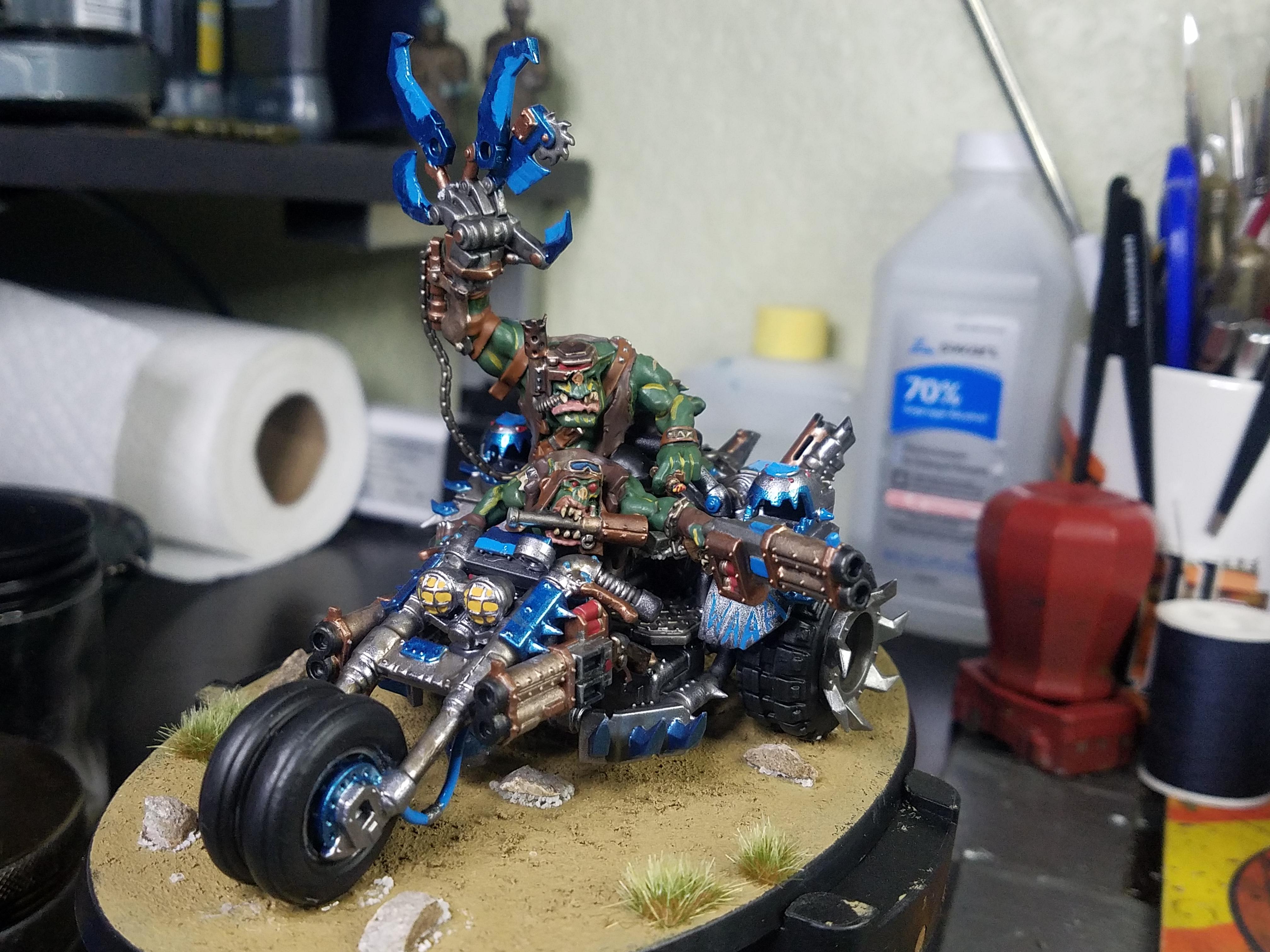 Deathskulls, Deffkilla, Orks, Vehicle, Warbike, Warboss, Wartrike