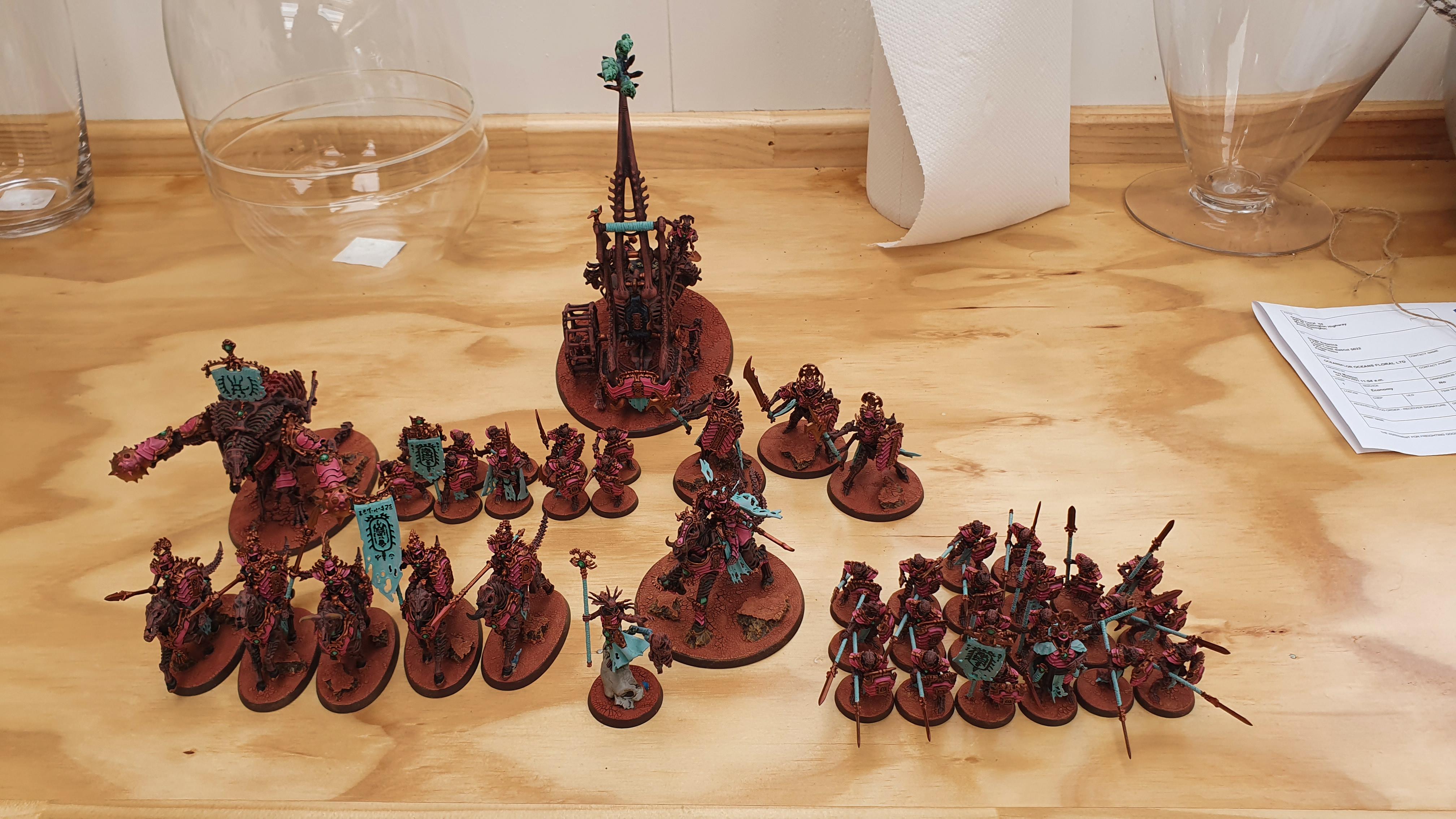Ossiarchs preparing for 1500pt narrative game