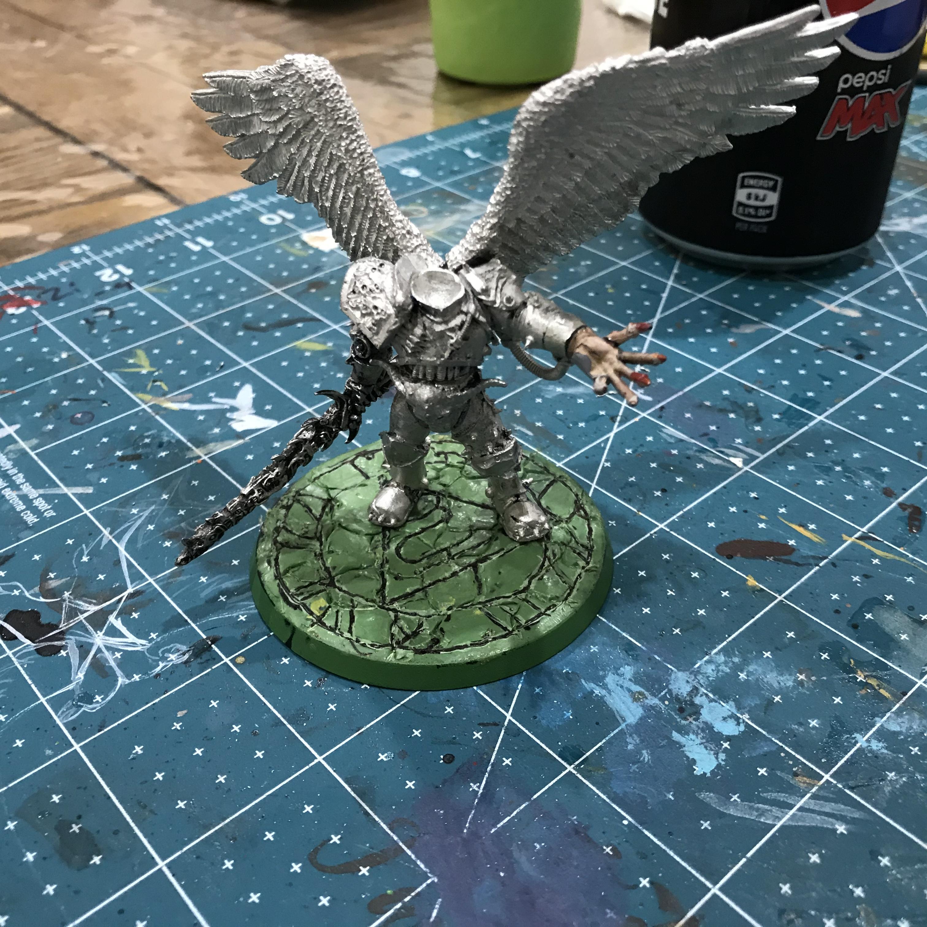 54mm, Chaos  Space Marines, Conversion, Daemon Prince, Greenstuff, Inquisitor Game, Meta Lminiatures, Thousand Sons, Tzeentch, Tzeentchconversion, Warhammer 40,000