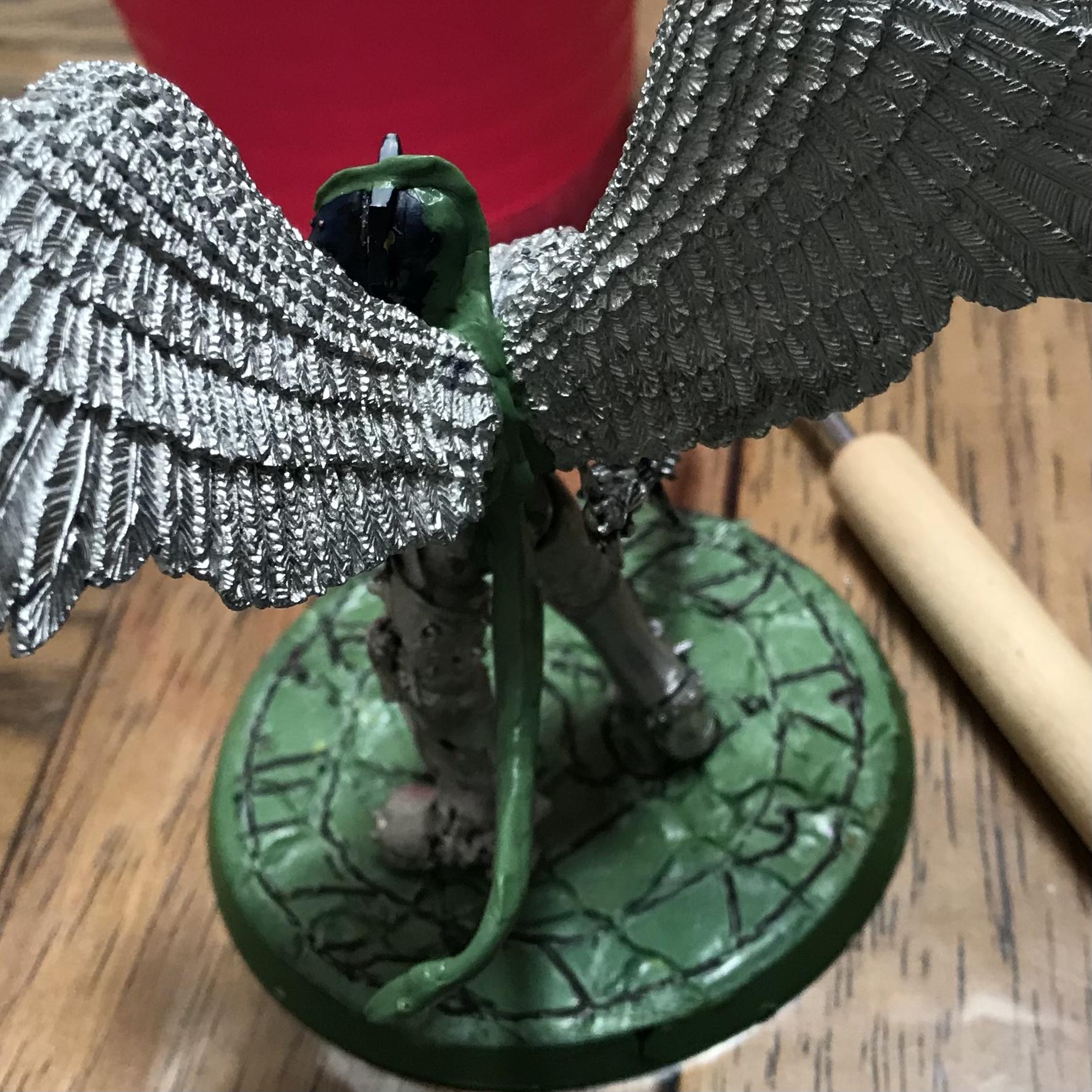 54mm, Chaos  Space Marines, Conversion, Daemon Prince, Greenstuff, Inquisitor Game, Meta Lminiatures, Thousand Sons, Tzeentch, Tzeentchconversion, Warhammer 40,000