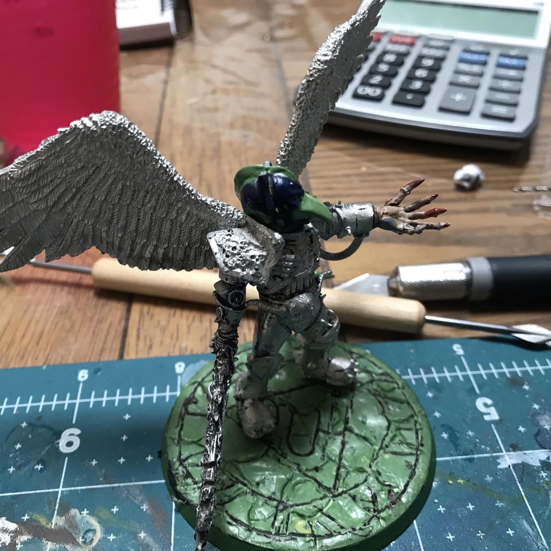 54mm, Chaos  Space Marines, Conversion, Daemon Prince, Greenstuff, Inquisitor Game, Meta Lminiatures, Thousand Sons, Tzeentch, Tzeentchconversion, Warhammer 40,000
