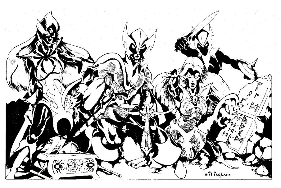 Dark Elves, Drow, Dungeons And Dragons, Lolth, Retro Review