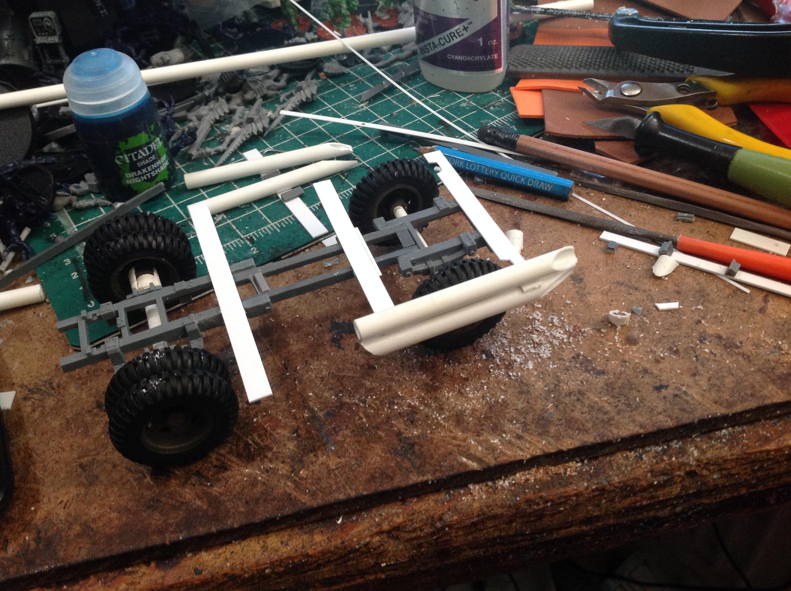 #raqrexchallenge, Orks, Truck, Truk, Trukk, Waaazag, Warhammer 40,000, Work In Progress