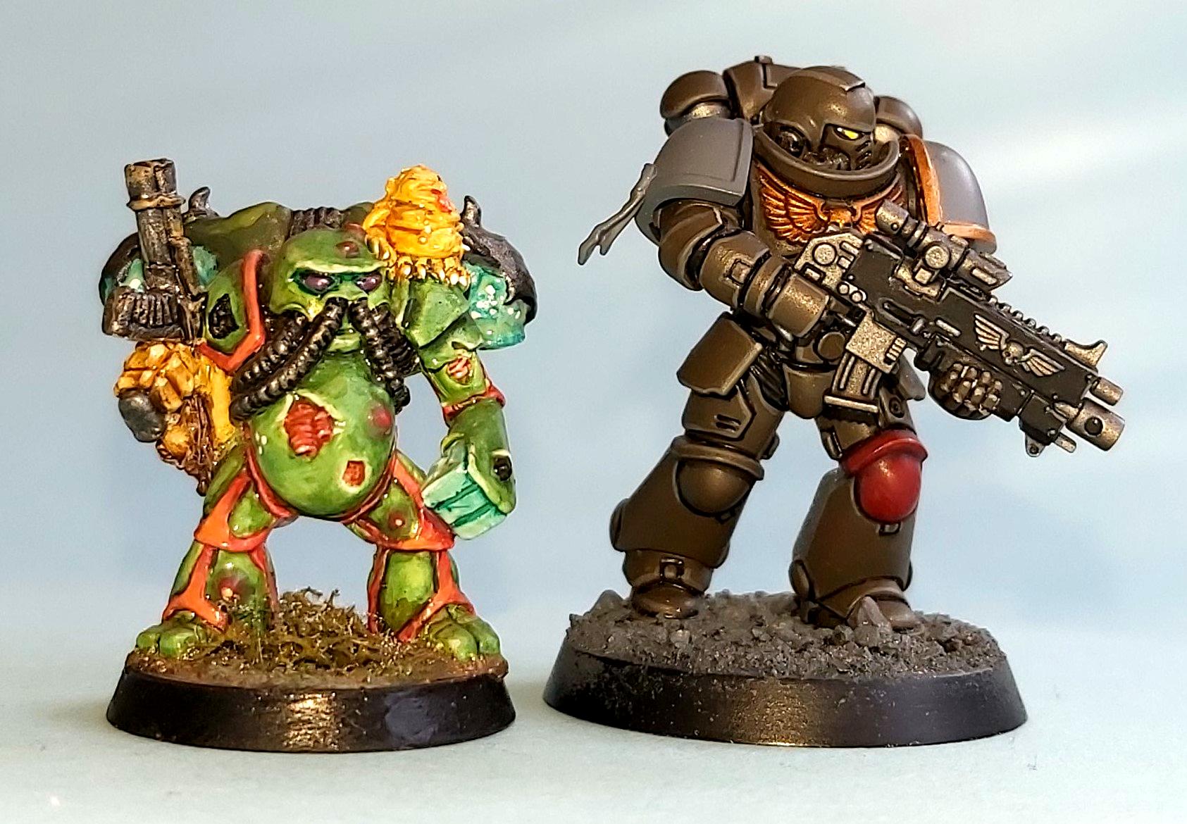 Chaos, Nurgle, Nurgling, Plague, Realm, Space Marines