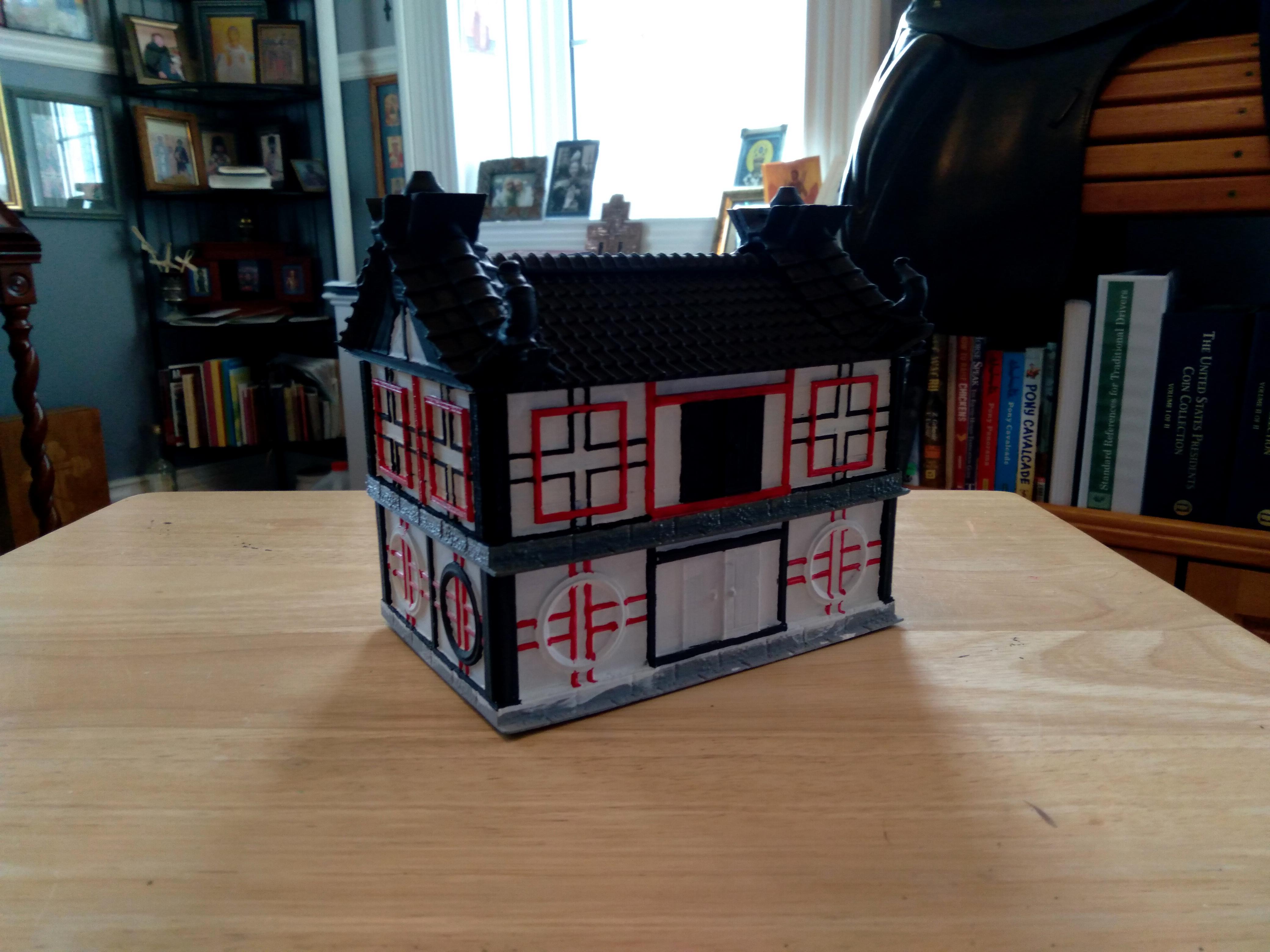 3d, Asian, House, Print, Villa