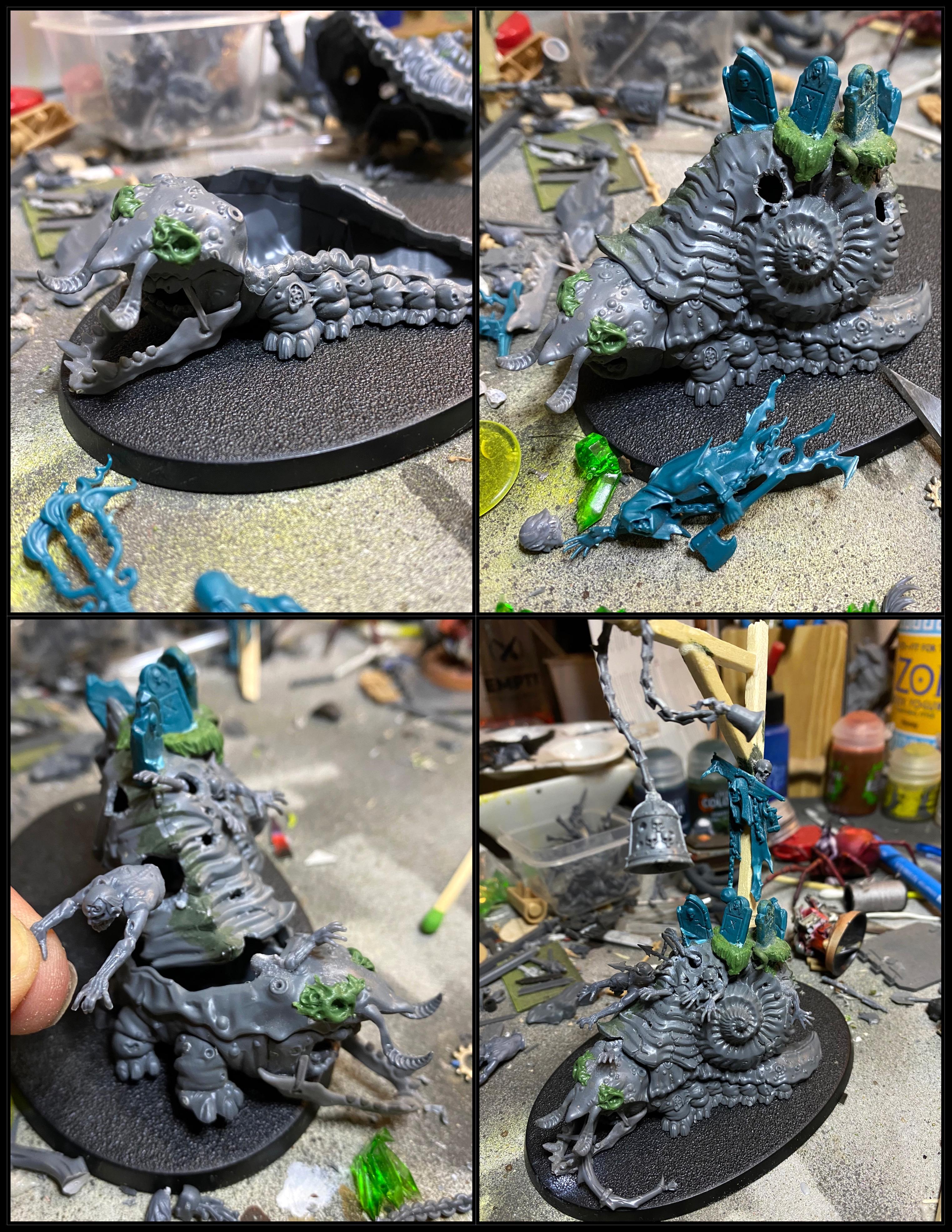 Age Of Sigmar, Airbrushed, Horticulous Slimux, Kitbash, Nighthaunt, Warhammer Fantasy