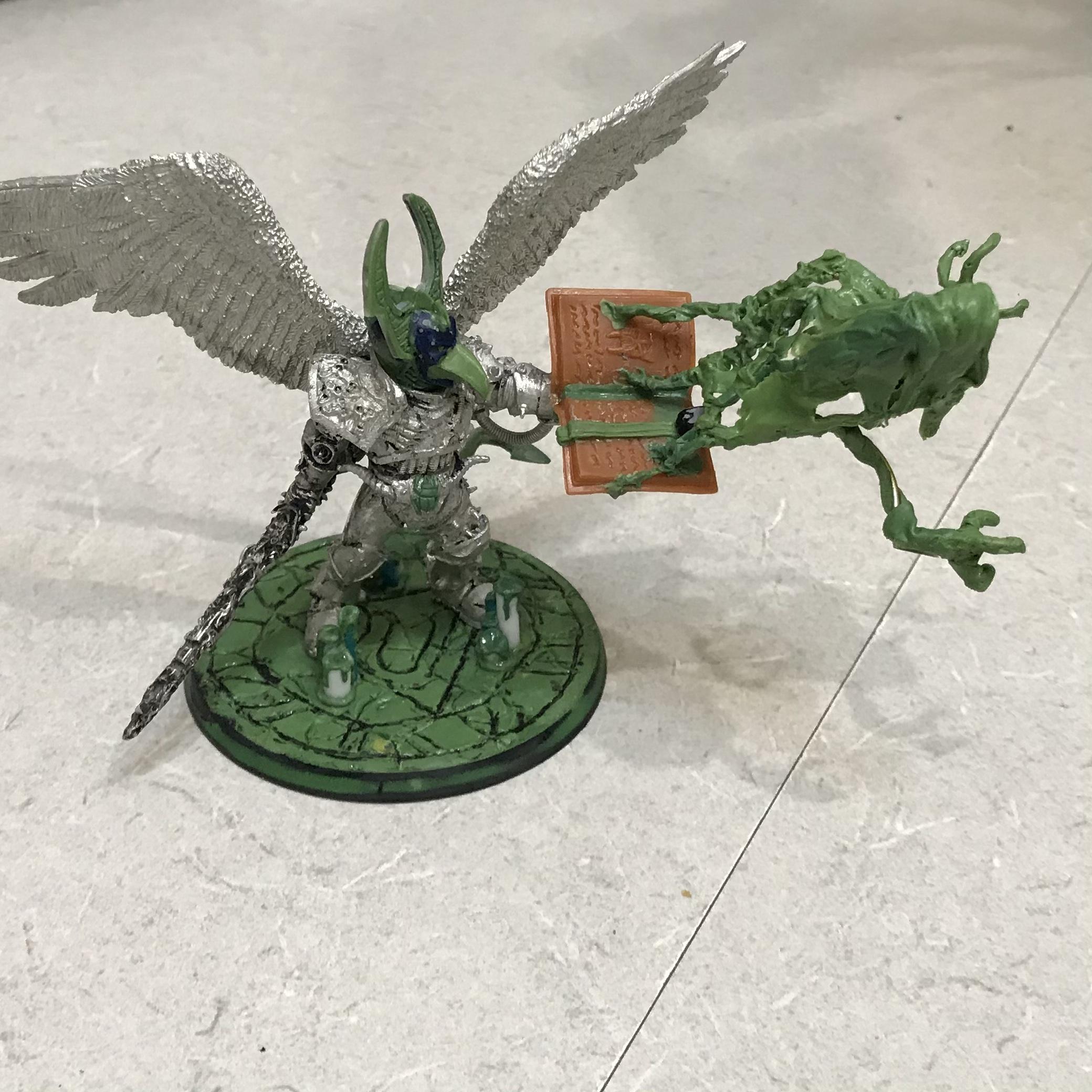 54mm, Chaos  Space Marines, Conversion, Daemon Prince, Greenstuff, Inquisitor Game, Meta Lminiatures, Thousand Sons, Tzeentch, Tzeentchconversion, Warhammer 40,000