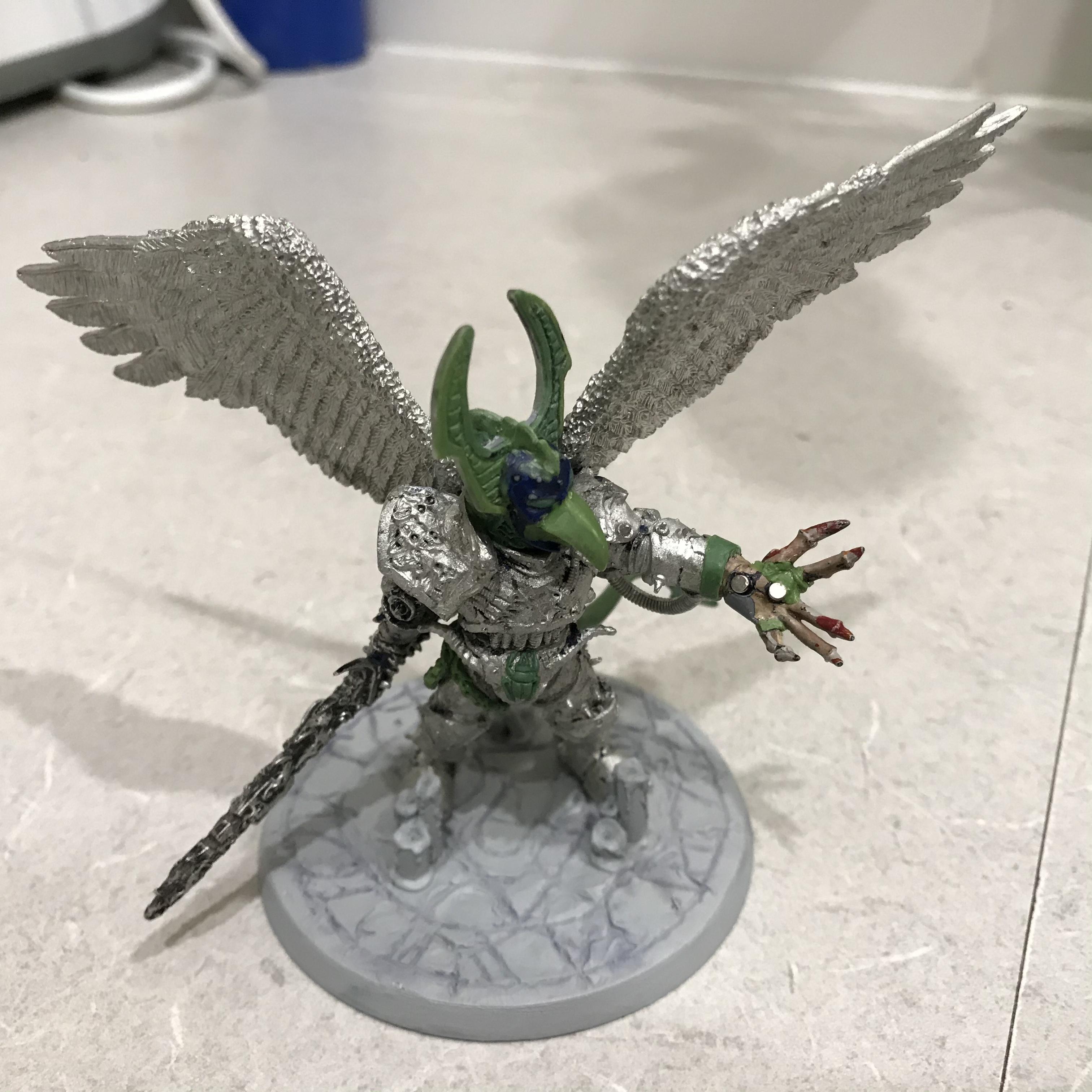 54mm, Chaos  Space Marines, Conversion, Daemon Prince, Greenstuff, Inquisitor Game, Meta Lminiatures, Thousand Sons, Tzeentch, Tzeentchconversion, Warhammer 40,000