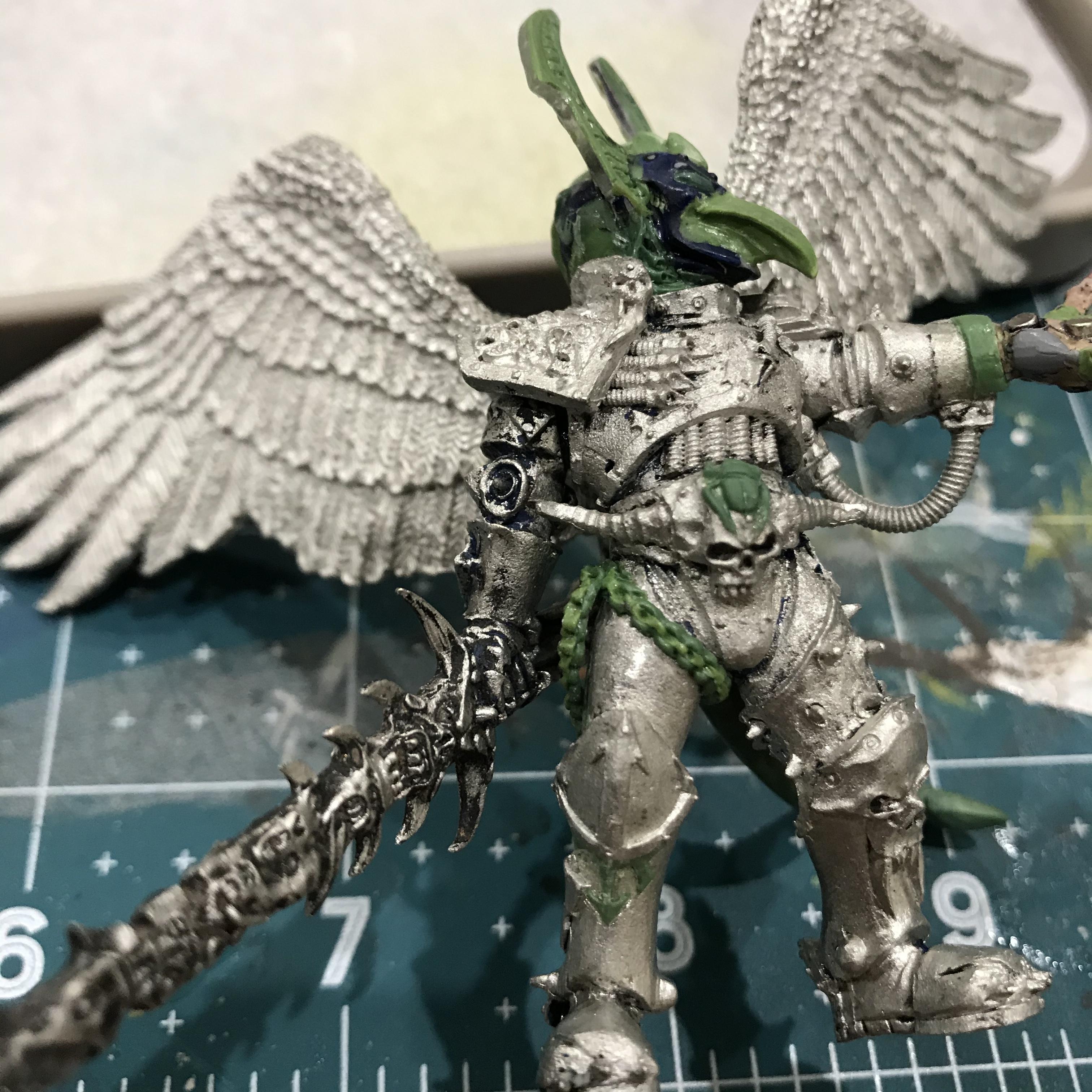 54mm, Chaos  Space Marines, Conversion, Daemon Prince, Greenstuff, Inquisitor Game, Meta Lminiatures, Thousand Sons, Tzeentch, Tzeentchconversion, Warhammer 40,000