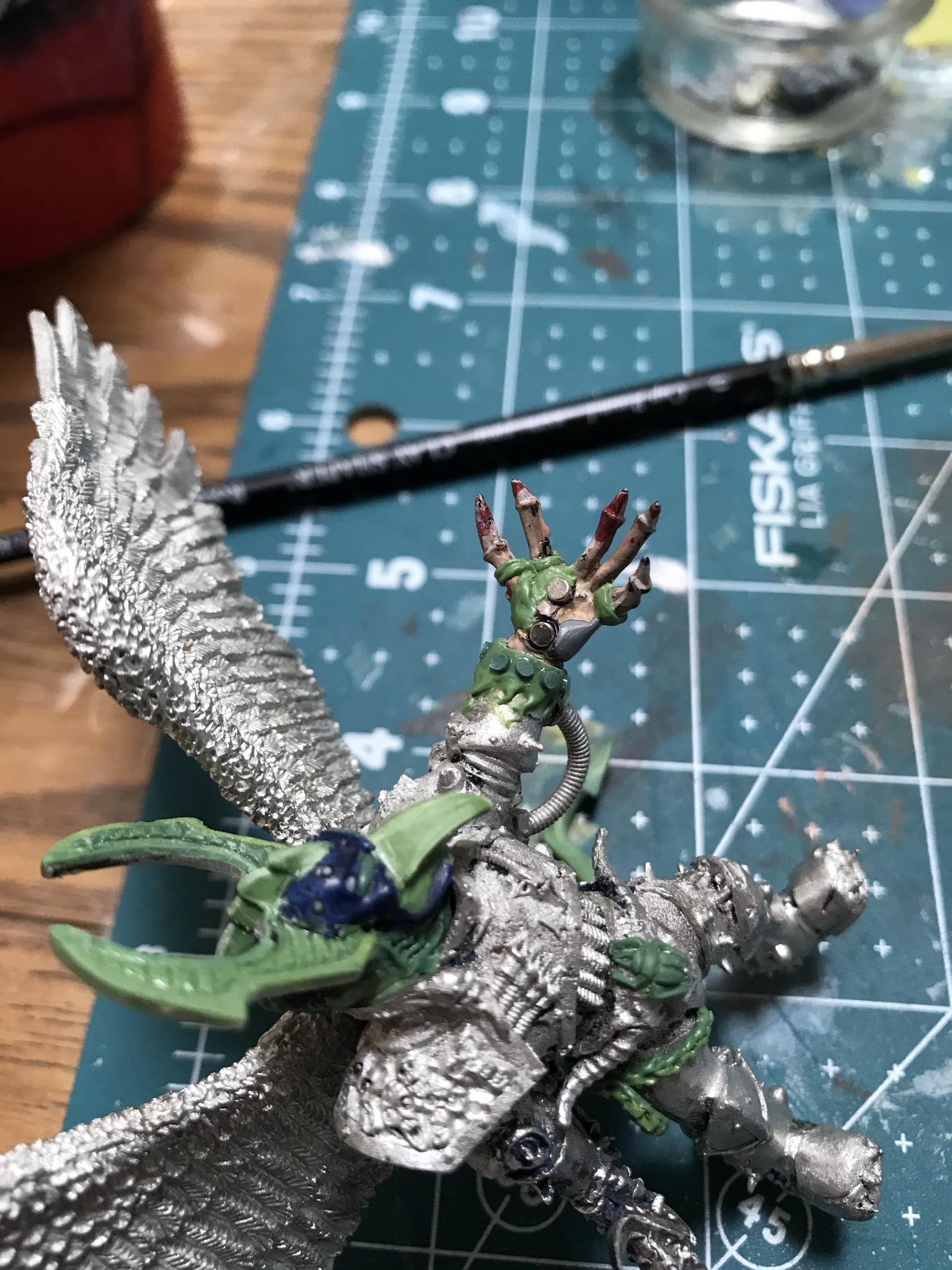 54mm, Chaos  Space Marines, Conversion, Daemon Prince, Greenstuff, Inquisitor Game, Meta Lminiatures, Thousand Sons, Tzeentch, Tzeentchconversion, Warhammer 40,000