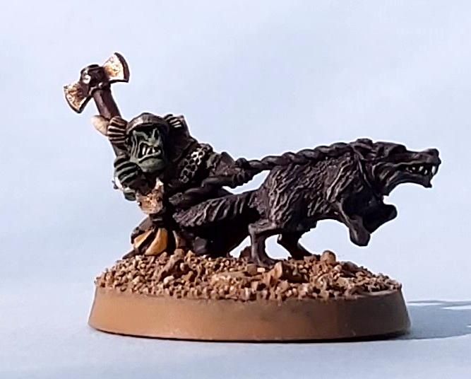 10mm, Orcs, Warboss, Warmaster, Wolf