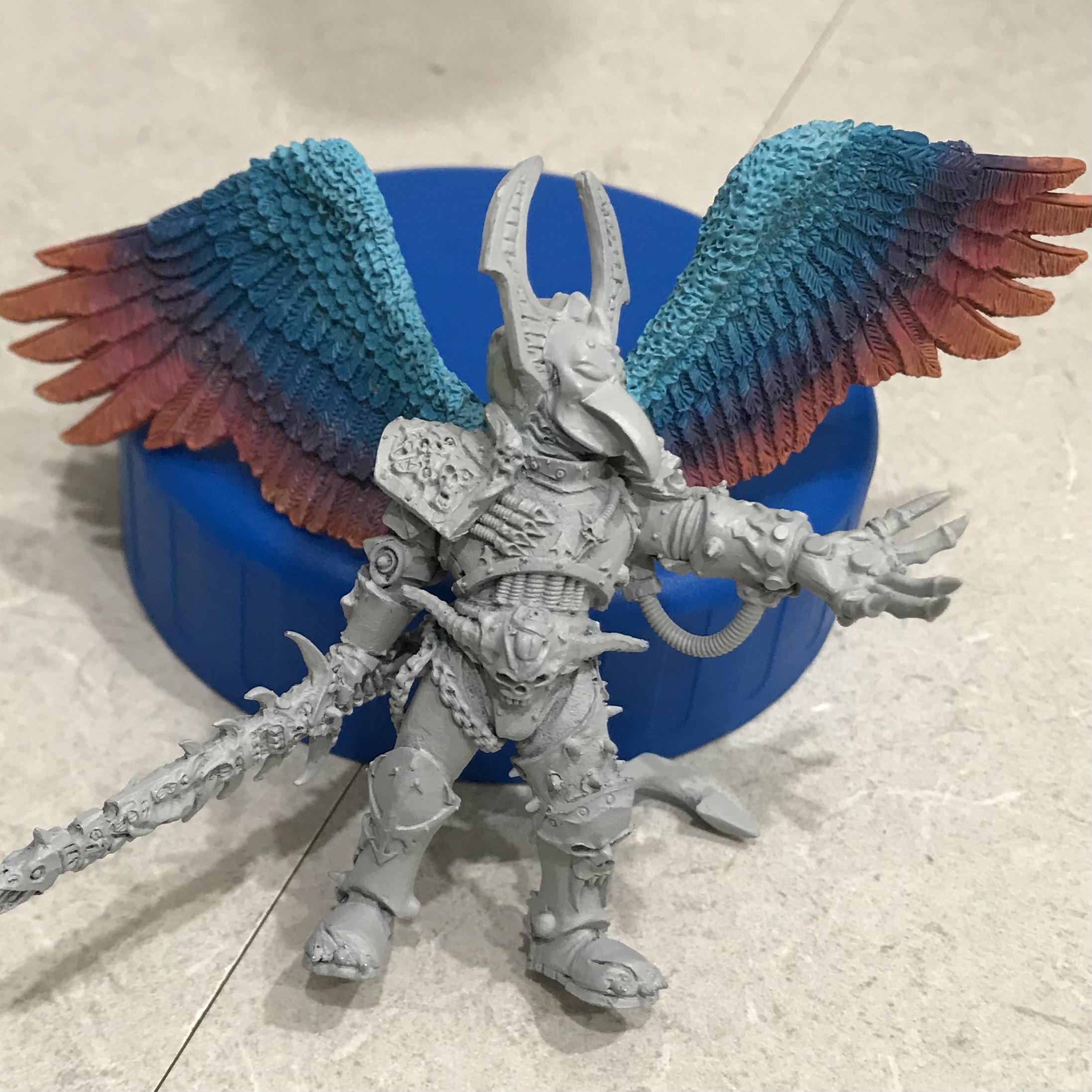54mm, Chaos  Space Marines, Conversion, Daemon Prince, Greenstuff, Inquisitor Game, Meta Lminiatures, Thousand Sons, Tzeentch, Tzeentchconversion, Warhammer 40,000