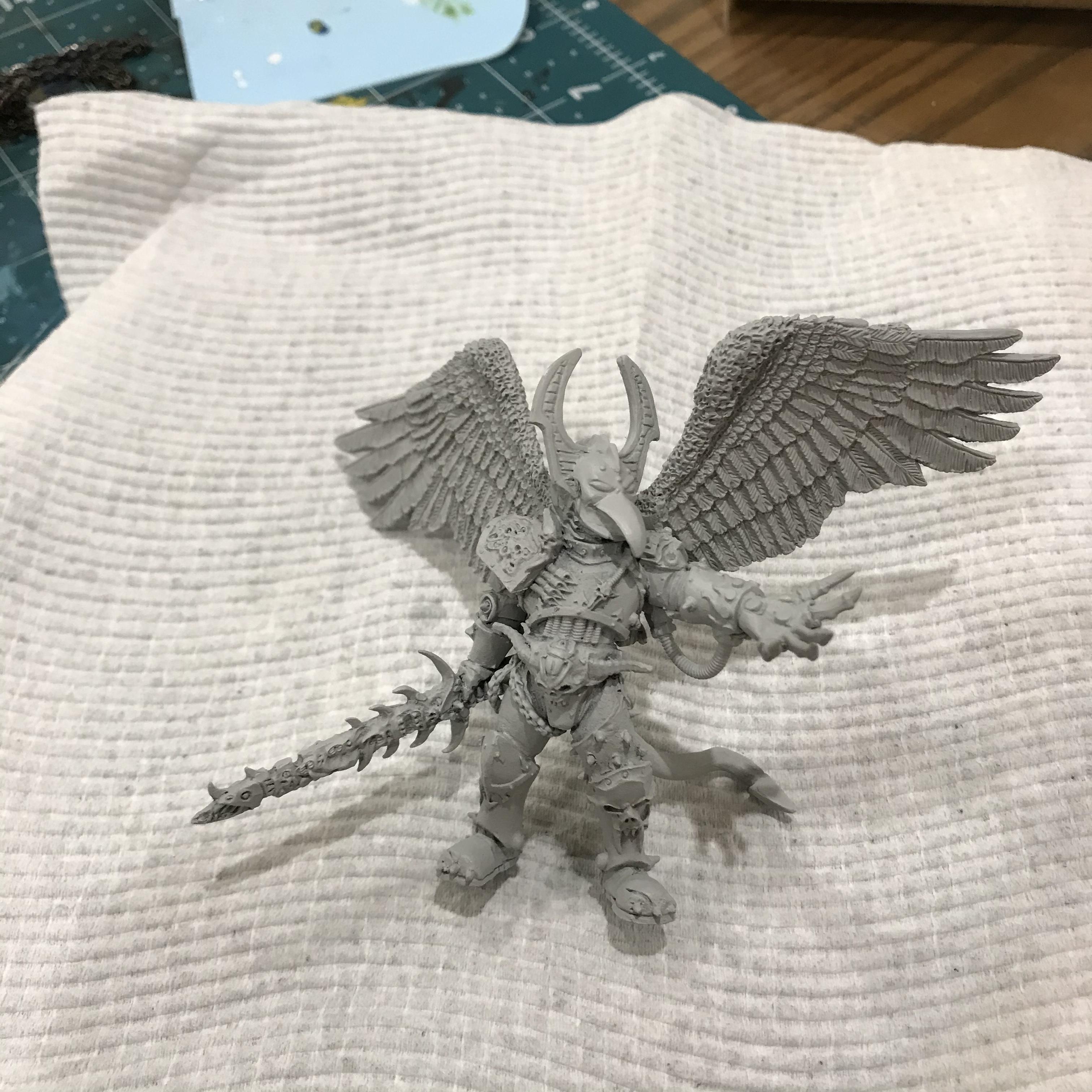 54mm, Chaos  Space Marines, Conversion, Daemon Prince, Greenstuff, Inquisitor Game, Meta Lminiatures, Thousand Sons, Tzeentch, Tzeentchconversion, Warhammer 40,000