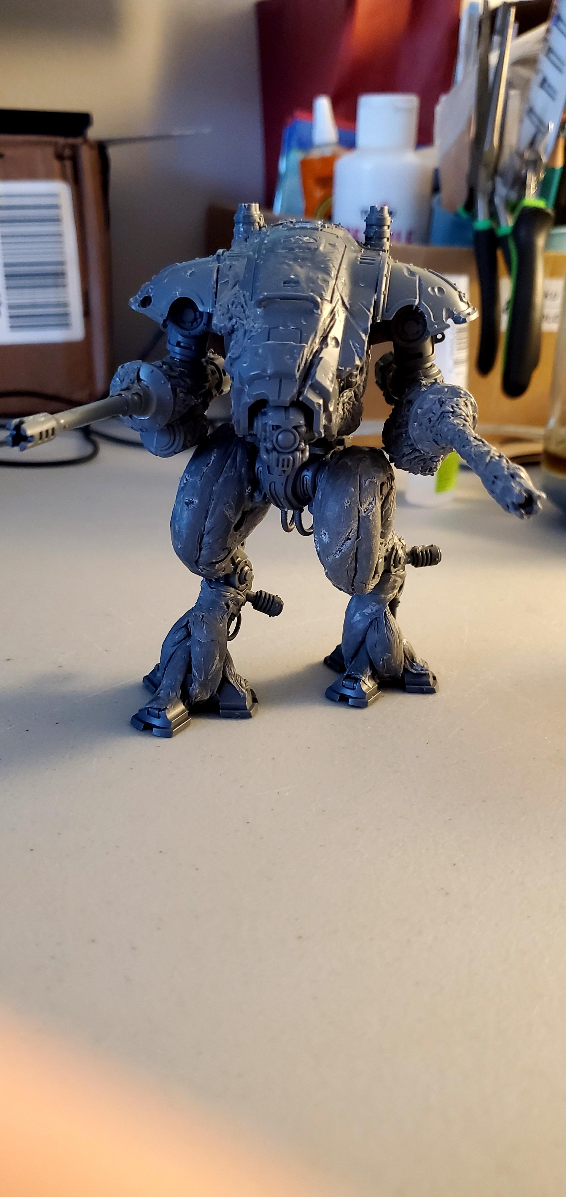 Armiger, Chaos Knight, Conversion, Helverin, Knights, Nurgle, War Dog, Work In Progress