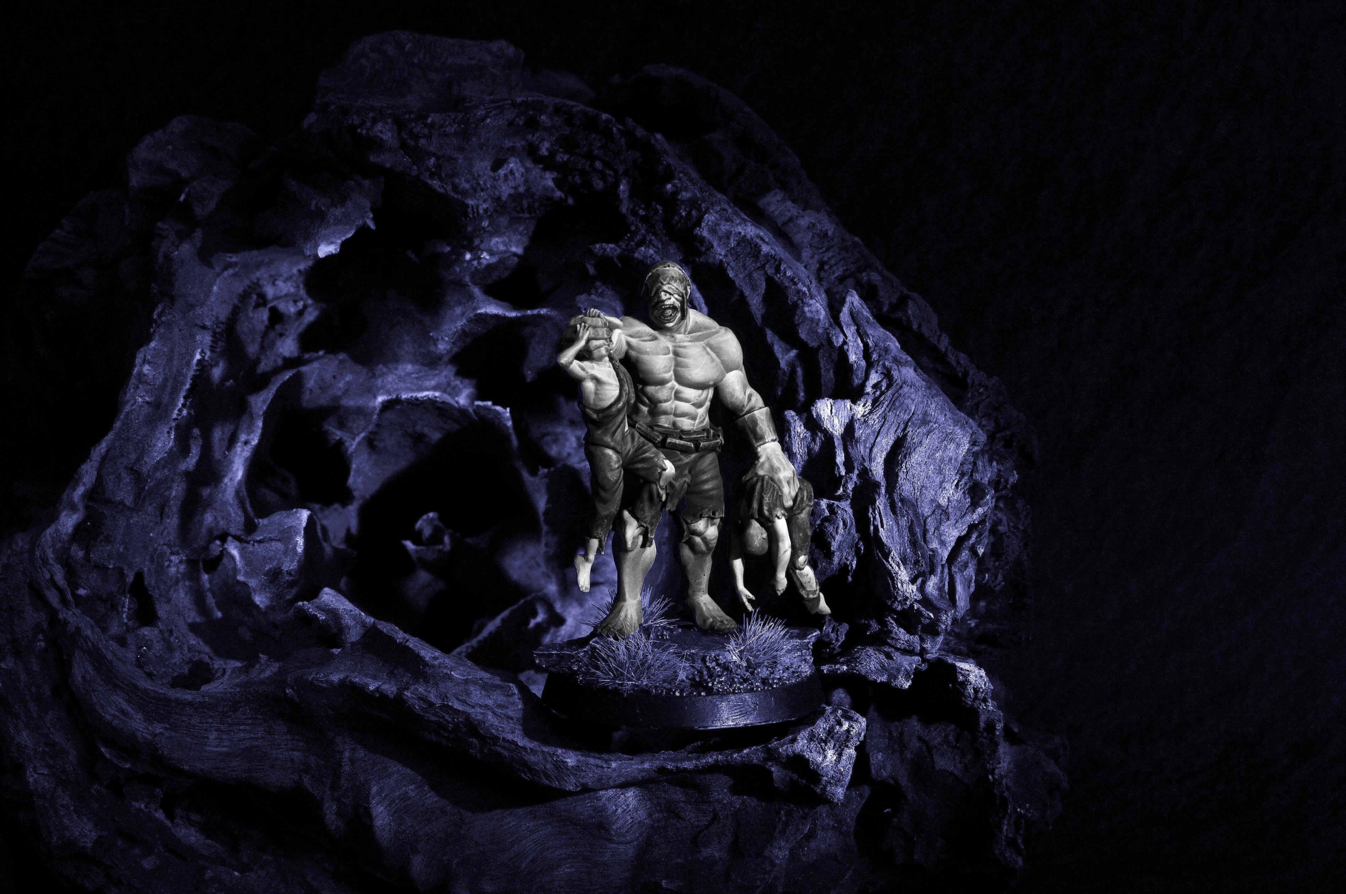 32mm, Angel Giraldez, Cerberus, Cerberus Studios, Fantasy Miniatures, Miniature Photography, Ogres, Resin Miniature, Warhammer Fantasy