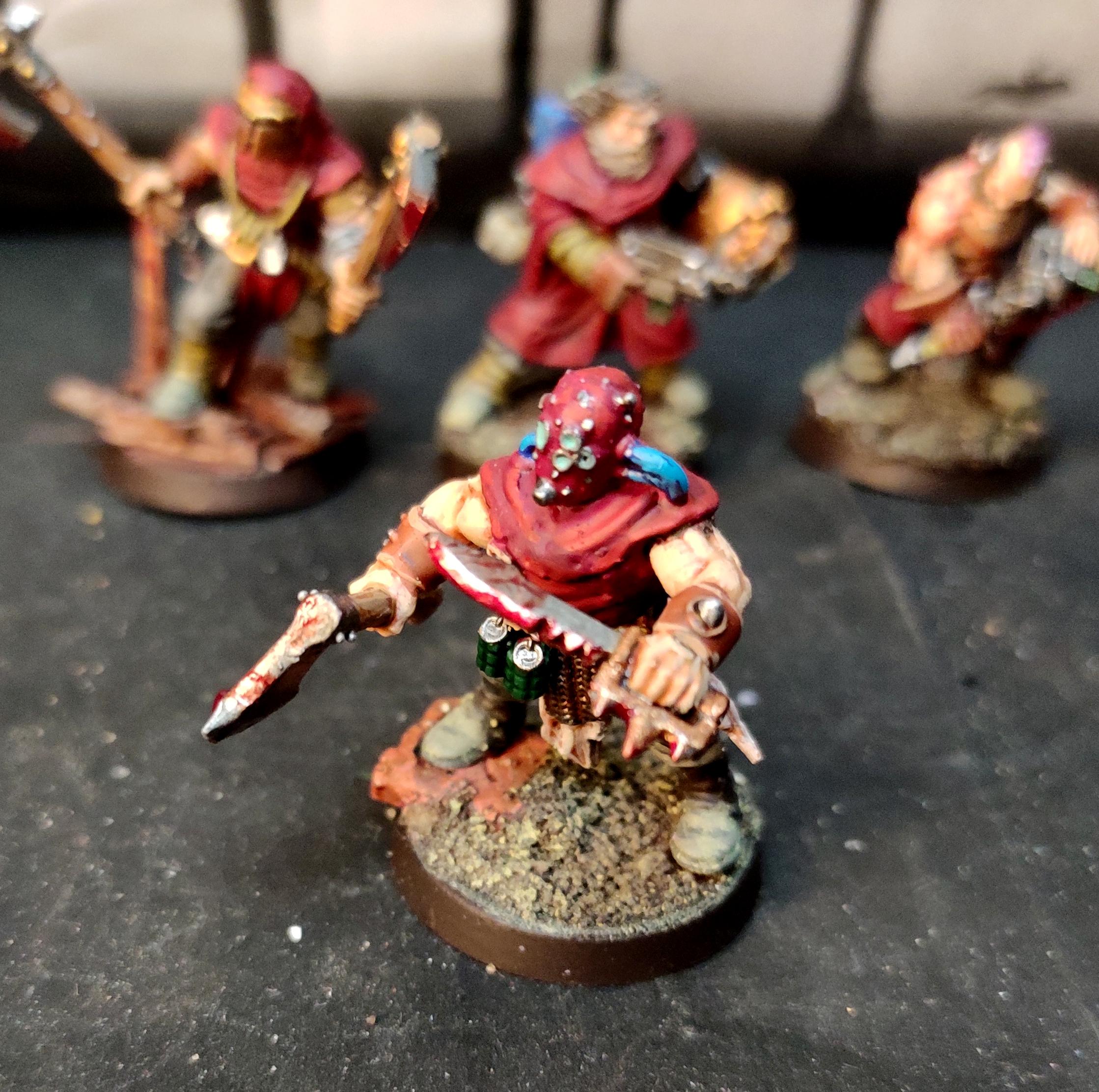 Axe, Berserk, Berserkers, Berzerk, Berzerker, Blood For The Blood God, Chaos, Chaos Cultists, Conversion, Cult, Cultists, Dark Vengeance, Heresy, Heretics, Infantry, Khorne, Kitbash, Knife, Lost And The Damned, Regiment, Renegade, Skulls For Skull Throne, Warhammer 40,000